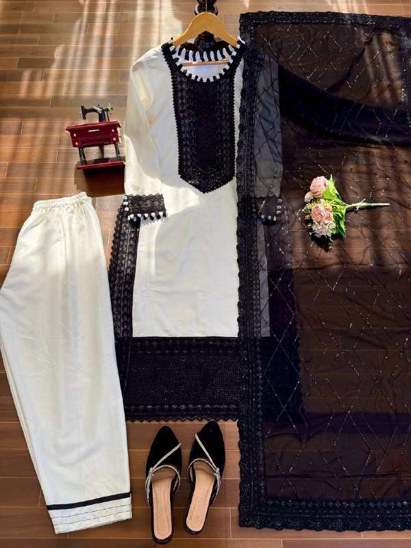 KD 1593 BEAUTIFUL PAKISTANI STYLE DESIGNER LOOK LADIES SUIT
