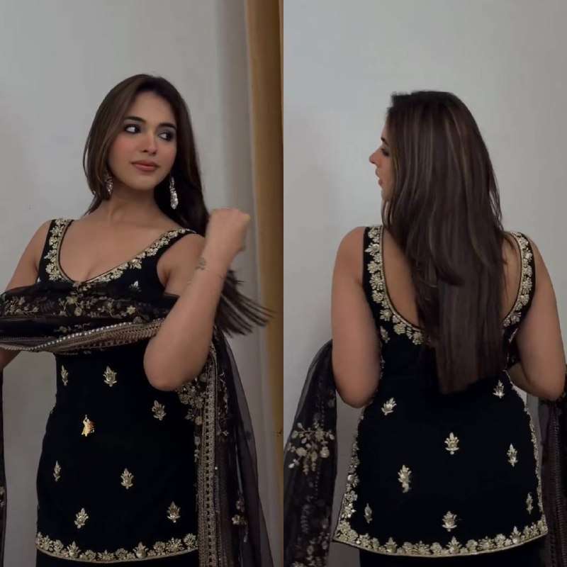 KD 1594 GEORGETTE BEAUTIFUL DESIGNER LOOK PARTY WEAR LADIES SUIT 