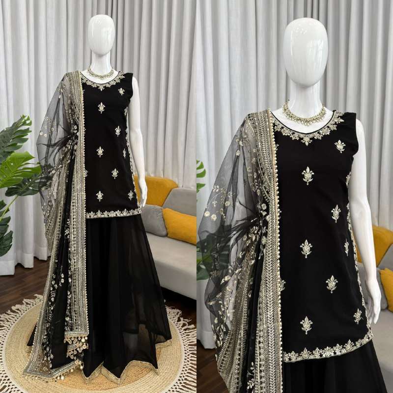KD 1594 GEORGETTE BEAUTIFUL DESIGNER LOOK PARTY WEAR LADIES SUIT 