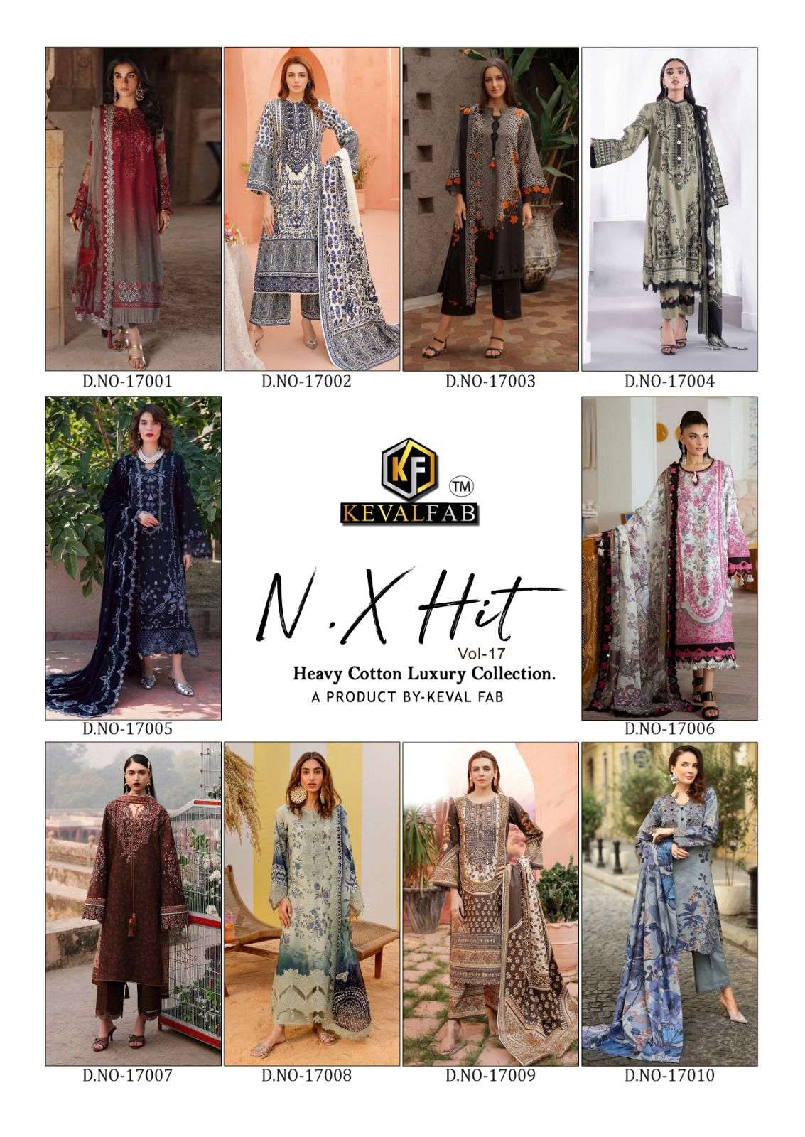 KEVAL FAB NX HIT COTTON LUXURY COLLECTION VOL 17 COTTON DIGITAL PRINTS SALWAR SUIT