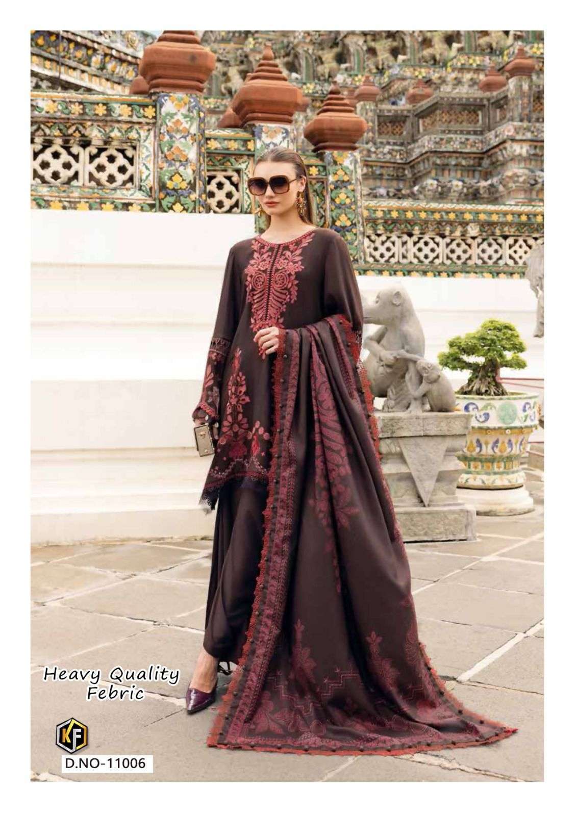 KEVAL FAB SOHA NAZIR VOL 11 COTTON DIGITAL KARACHI STYLE PRINT SALWAR SUIT