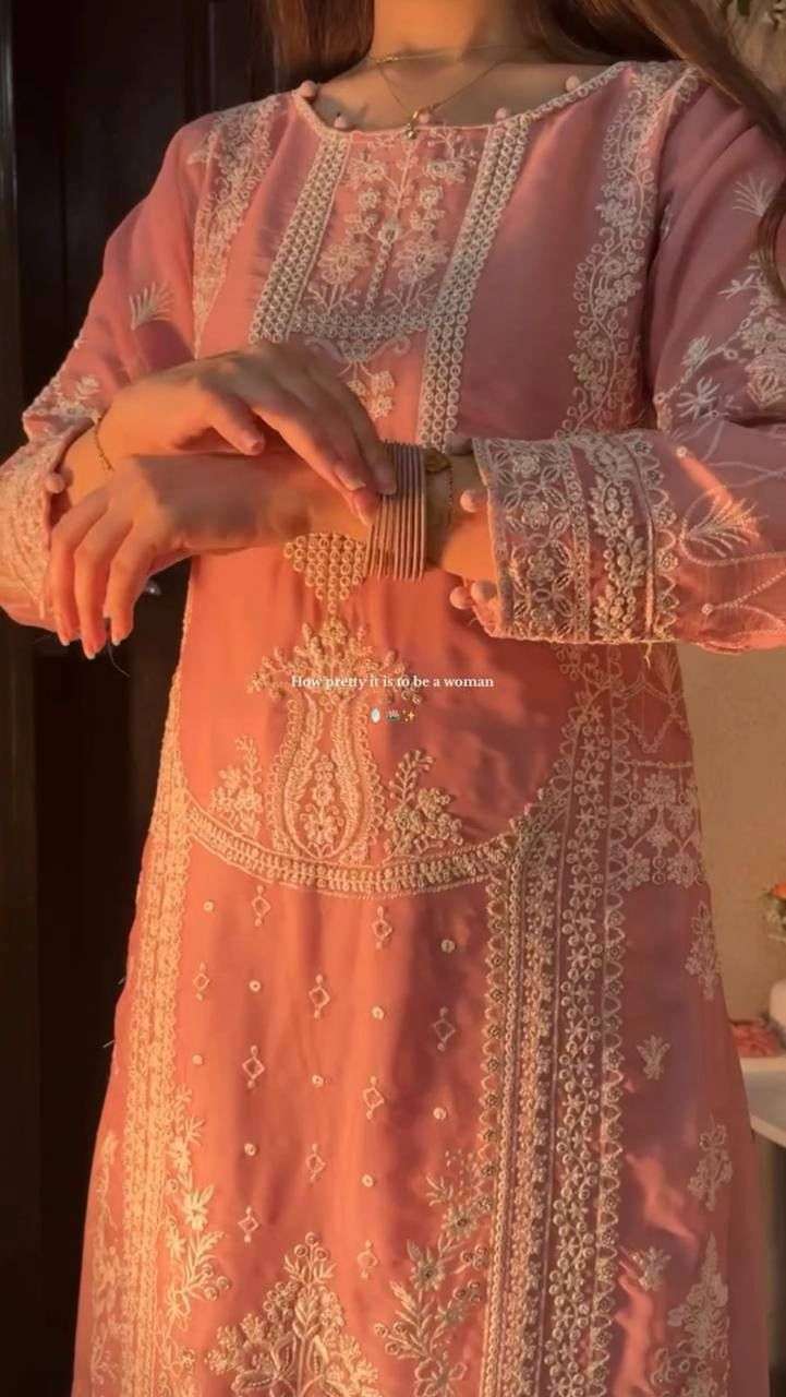 LG 2003 GEORGETTE BEAUTIFUL DESIGNER LOOK PARTY WEAR LADIES SUIT