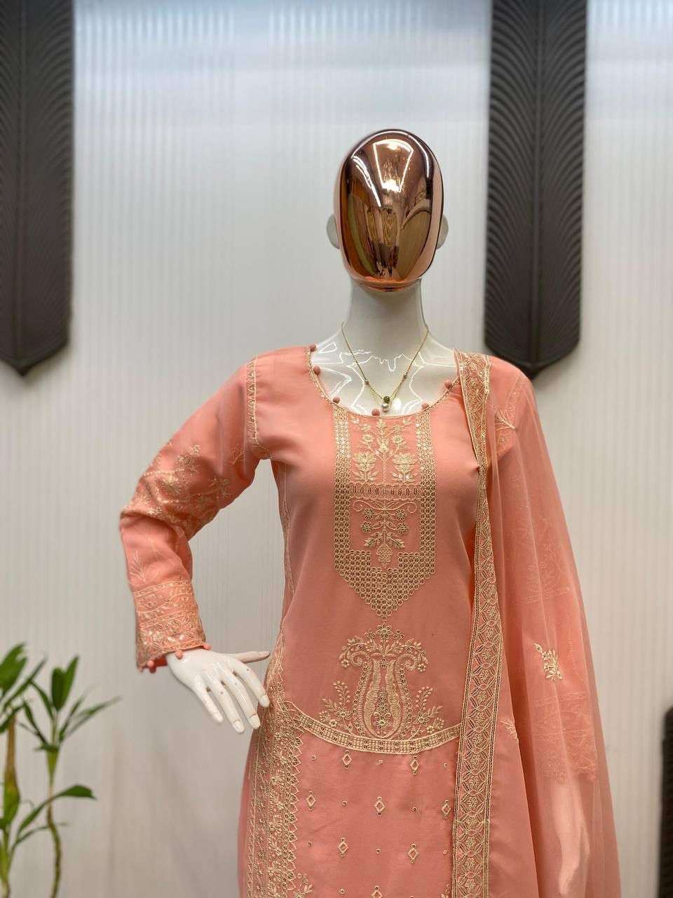 LG 2003 GEORGETTE BEAUTIFUL DESIGNER LOOK PARTY WEAR LADIES SUIT