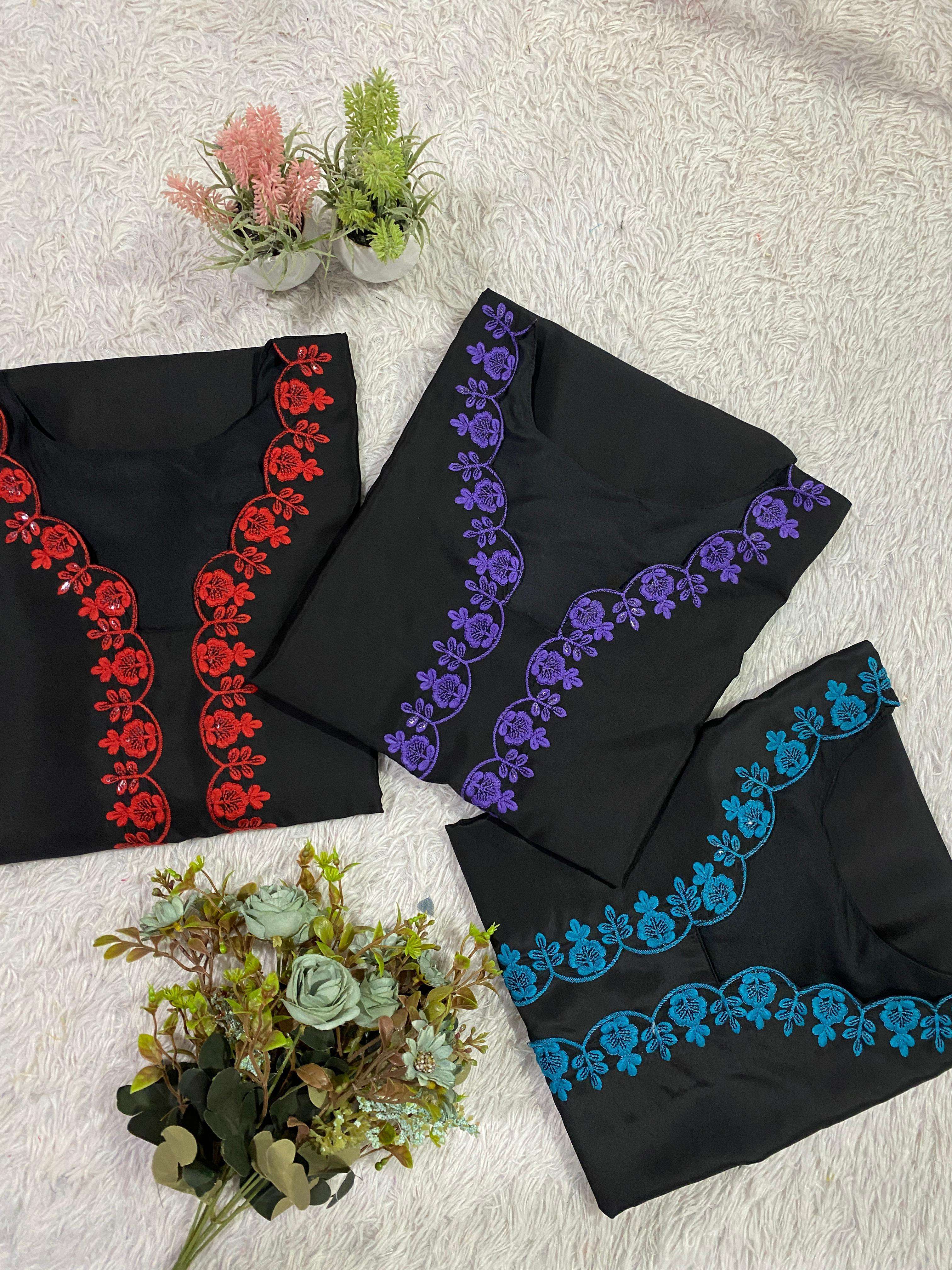 LG 2074 SILK SEQUENCE EMBROIDERY WORKS FESTIVE WEAR LADIES SUIT