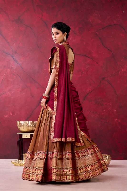 LNB D NO 2040 SILK DESIGNER TRADITIONAL WEAR FESTIVE WEAR LEHENGA CHOLI 