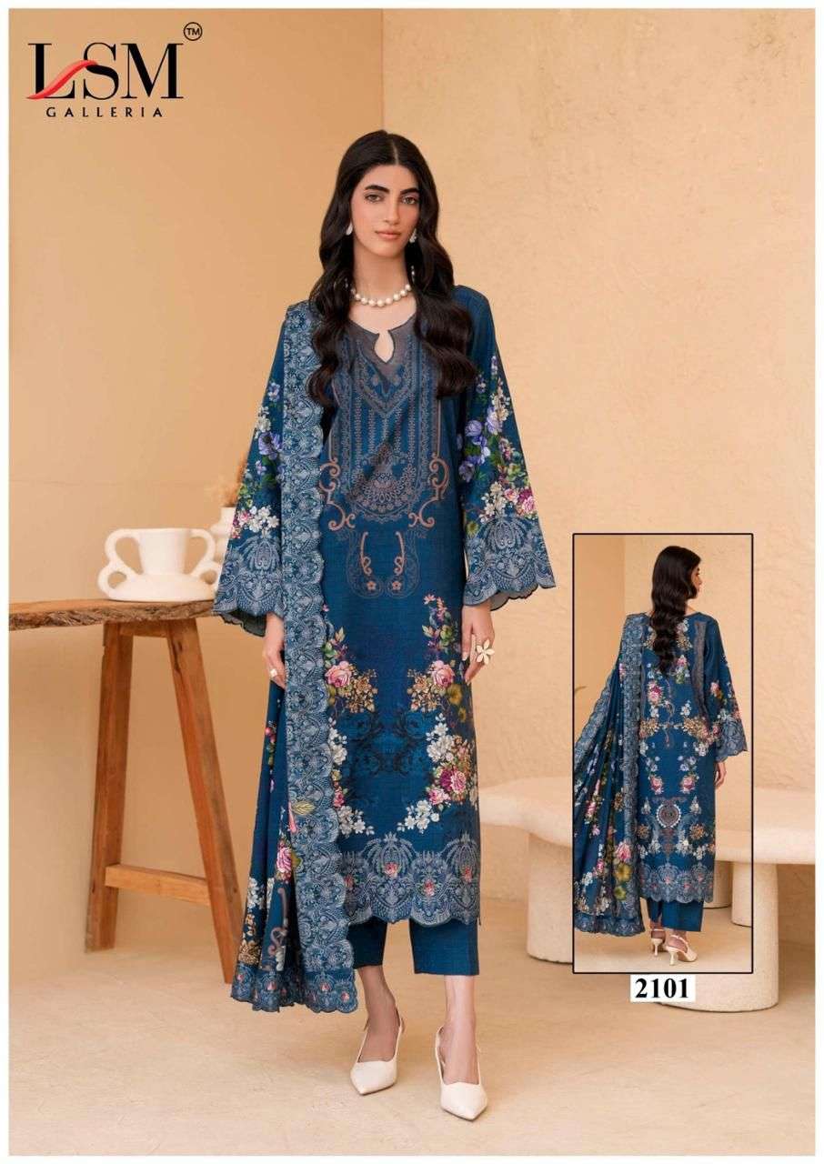 LSM GALLERIA PARIAN DREAM HEAVY LUXURY LAWN READY MADE COLLECTION VOL 21 