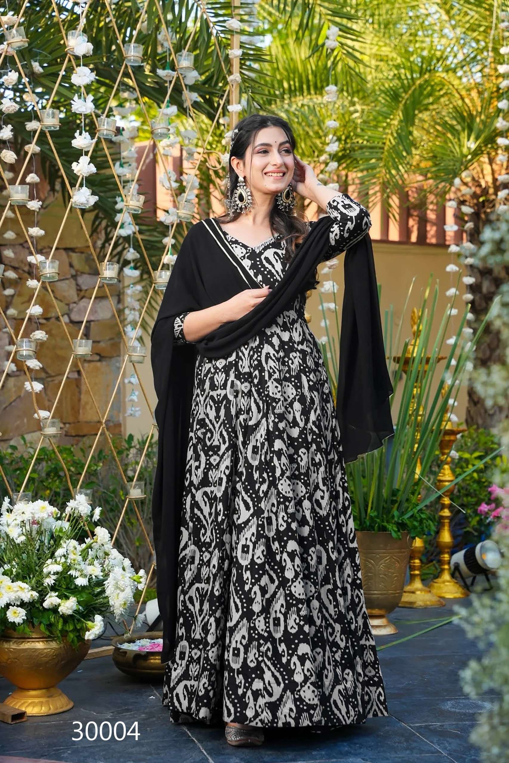 LUCAYA VOL 30 DIGITAL PRINT FANCY PREETY LOOKS GOWN WITH DUPATTA SET 