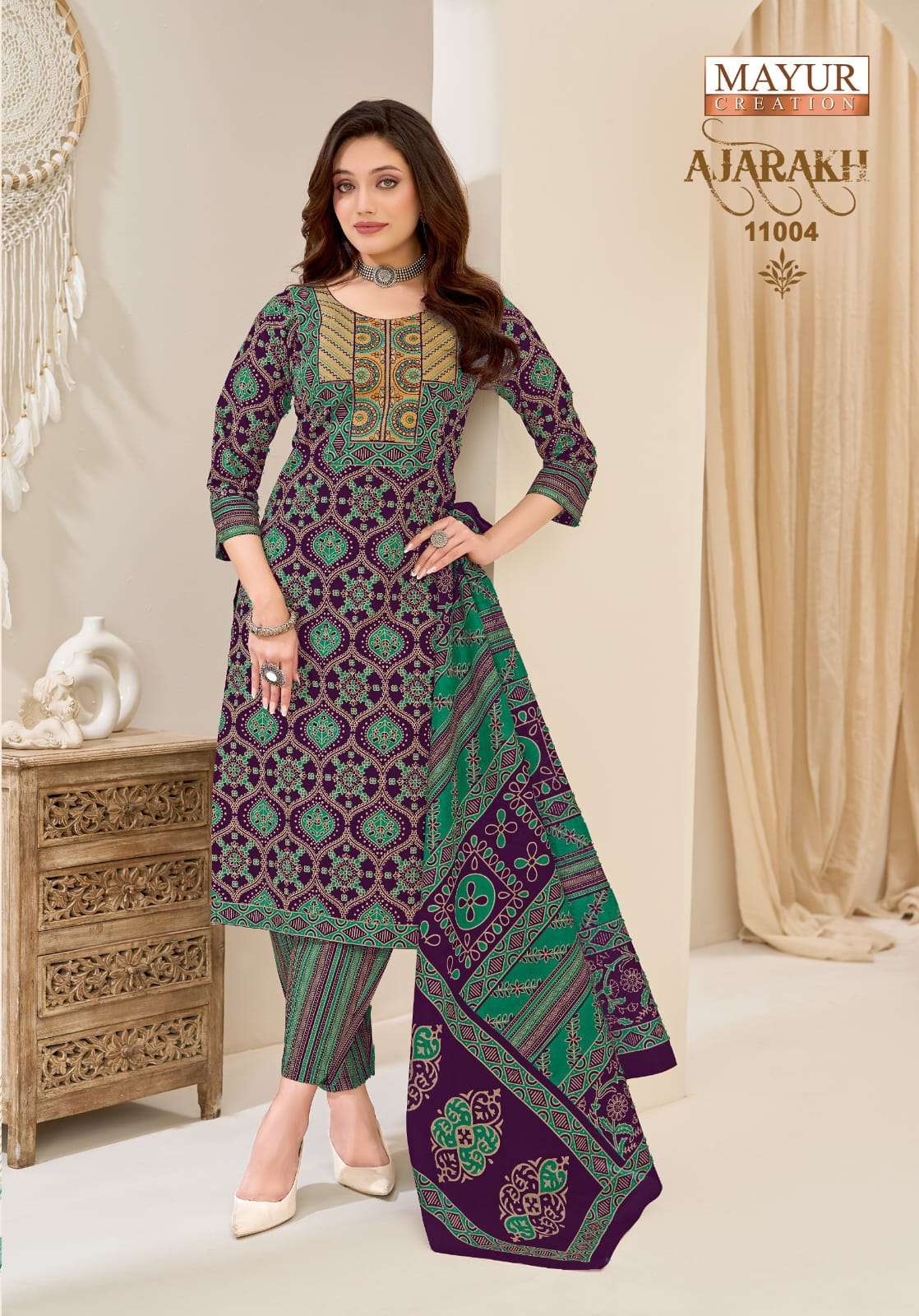  MAYUR CREATION AJARAKH VOL 11 STITCH COLLECTION 