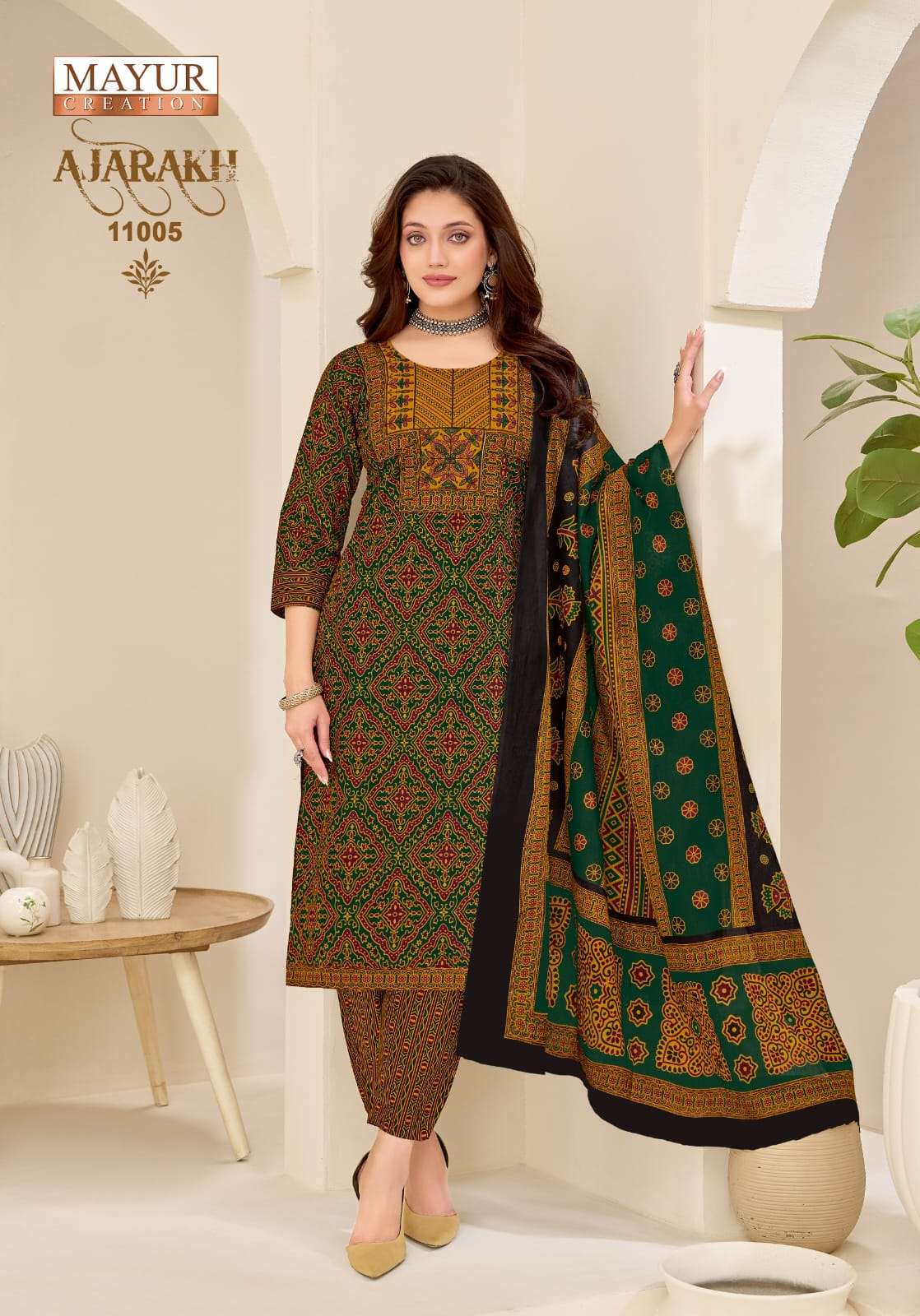  MAYUR CREATION AJARAKH VOL 11 STITCH COLLECTION 