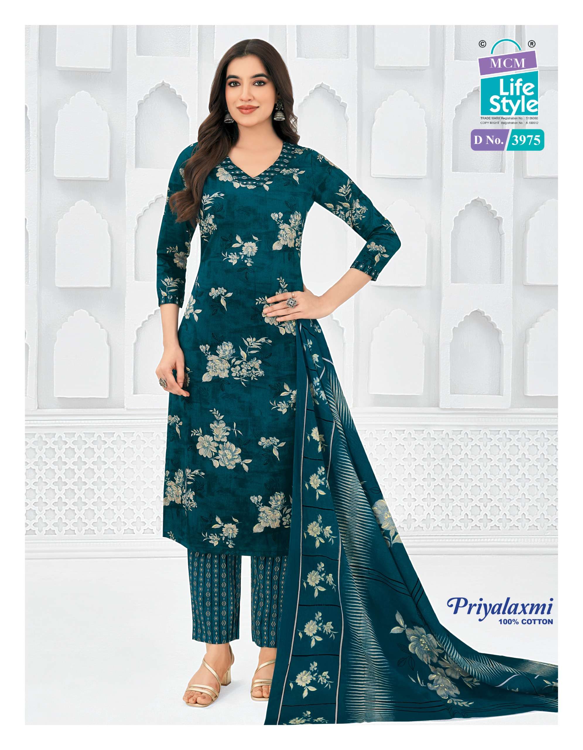 MCM LIFESTYLE PRIYALAXMI VOL 39 COTTON PRINTED LADIES DRESS MATERIAL 	