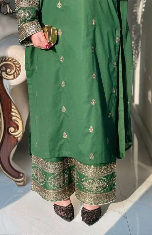 MD 3085 SILK DESIGNER LOOK PARTY WEAR LADIES SUIT