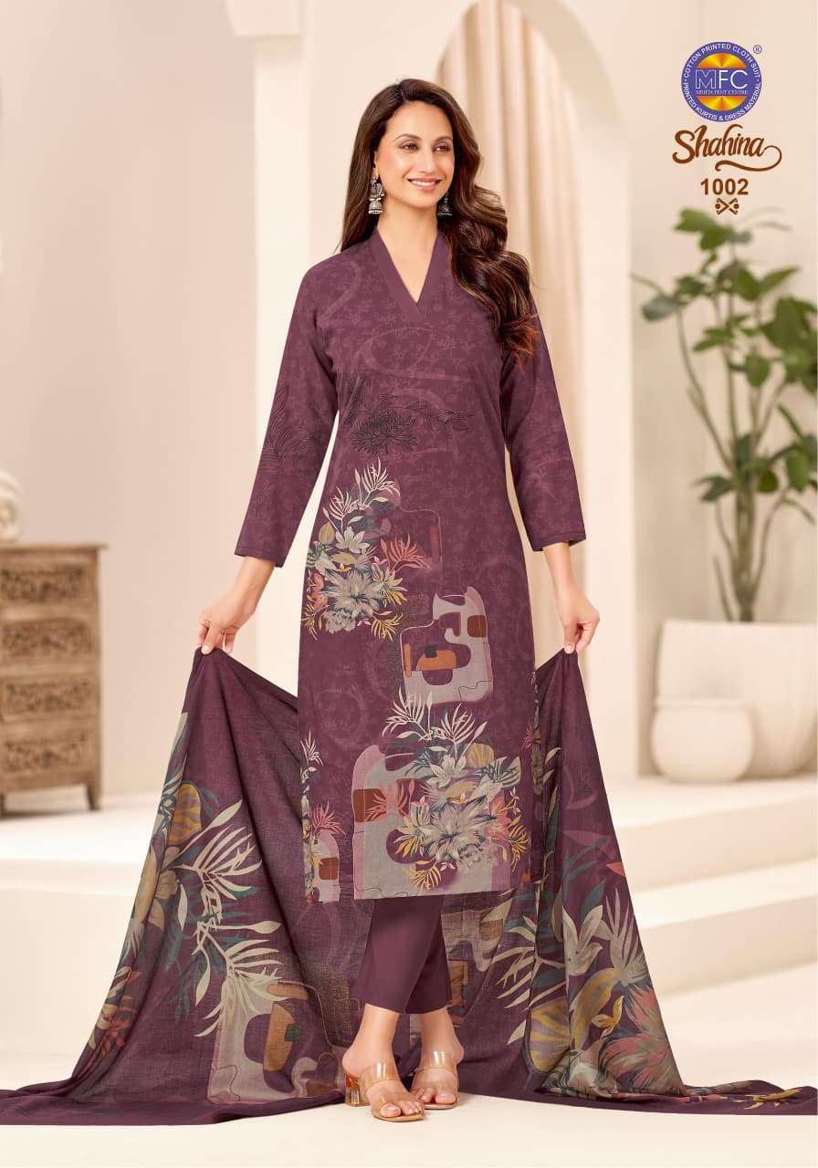MFC SHAHINA VOL 1 HEAVY COTTON DIGITAL PRINT SALWAR SUIT