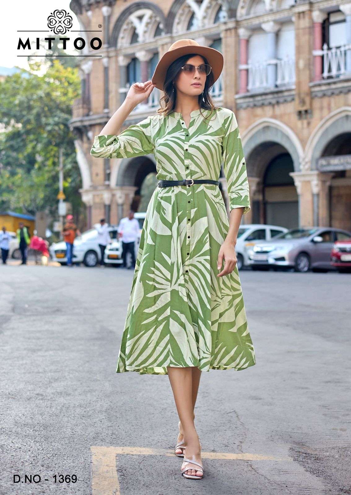 MITTOO BELT VOL 25 RAYON FANCY PRINT LADIES WESTERN STYLE KURTI 