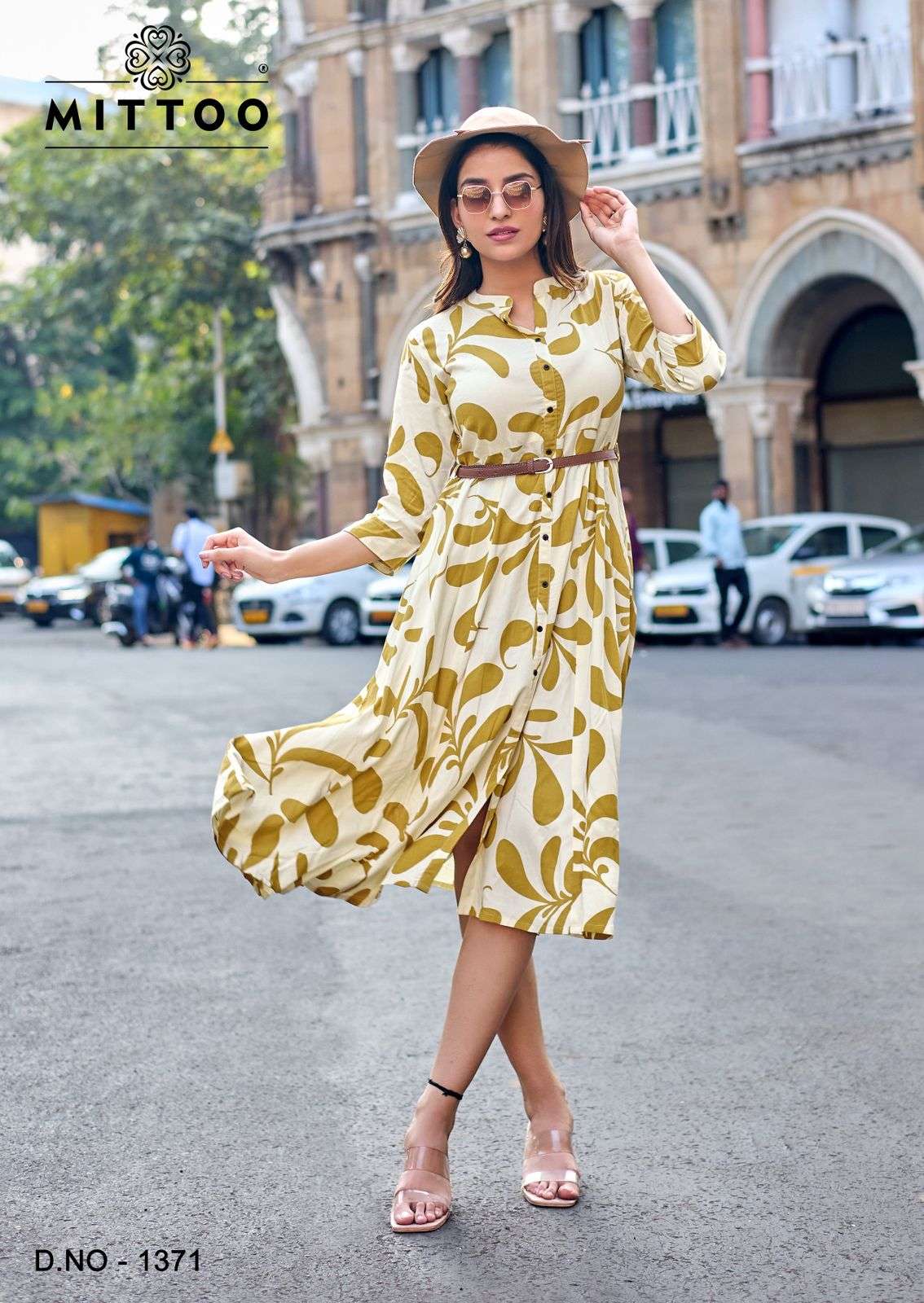 MITTOO BELT VOL 25 RAYON FANCY PRINT LADIES WESTERN STYLE KURTI 