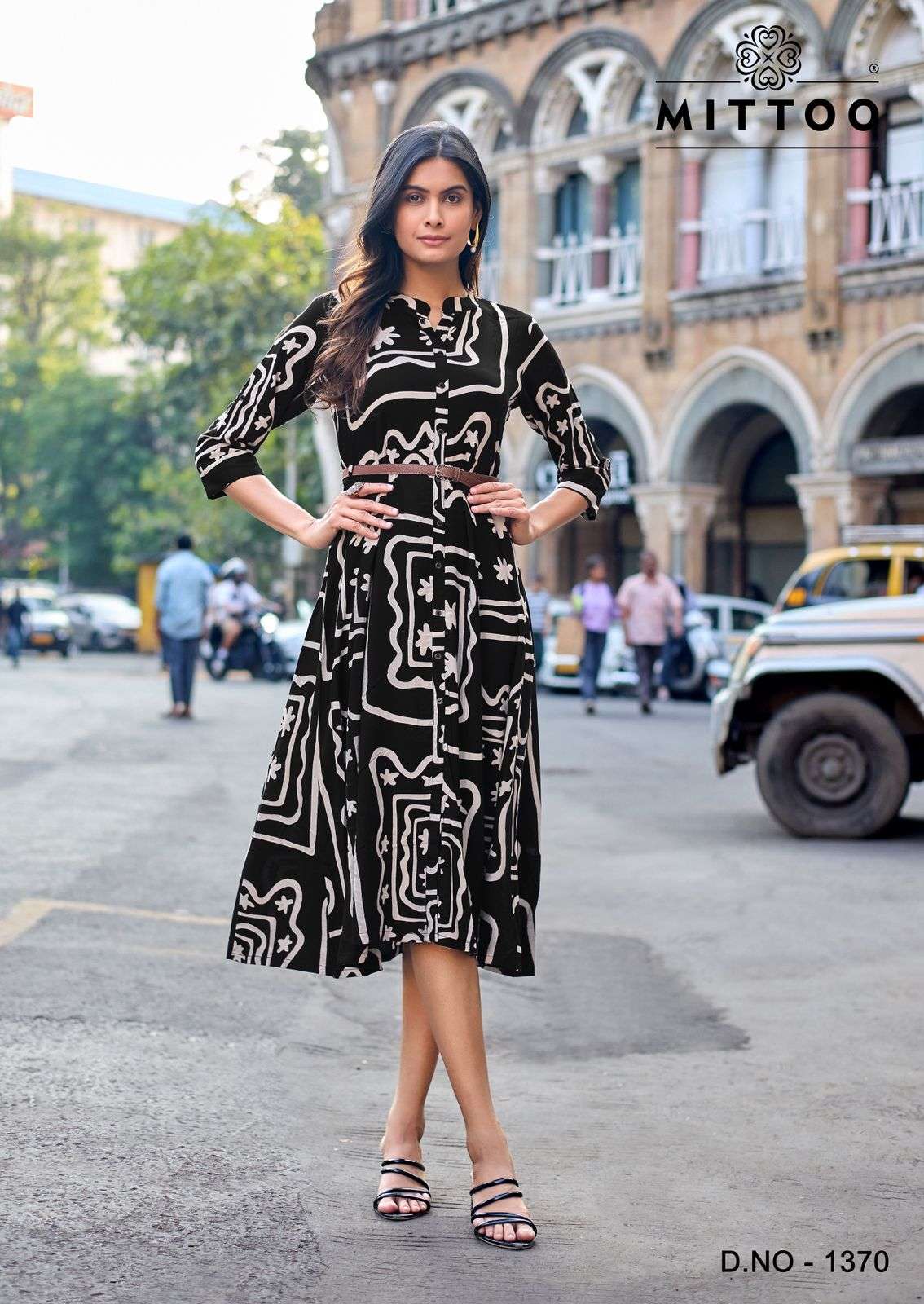 MITTOO BELT VOL 25 RAYON FANCY PRINT LADIES WESTERN STYLE KURTI 