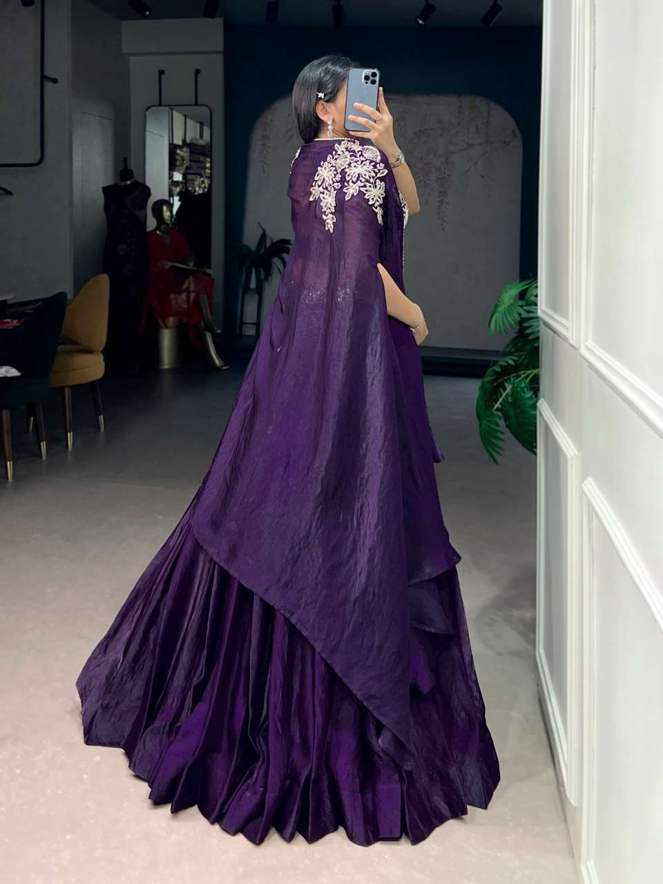 NNK AAFREEN SILK HEAVY PREETY LOOK DESIGNER INDO WESTERN STYLE DRESS 