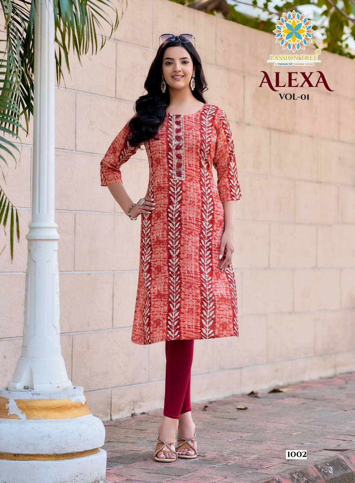 PASSION TREE ALEXA VOL 1 RAYON PRINT FANCY DAILY WEAR KURTIS