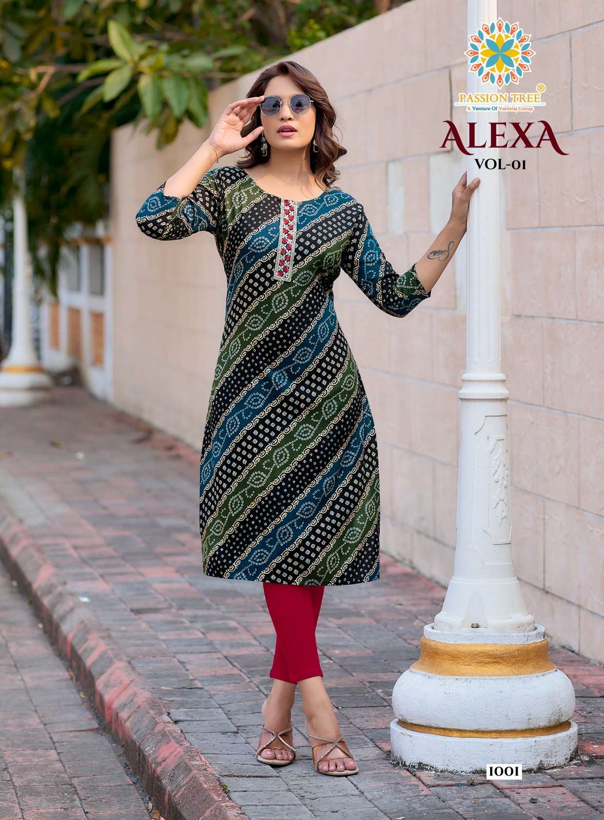PASSION TREE ALEXA VOL 1 RAYON PRINT FANCY DAILY WEAR KURTIS