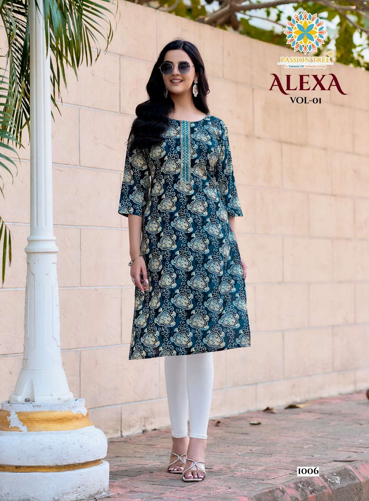 PASSION TREE ALEXA VOL 1 RAYON PRINT FANCY DAILY WEAR KURTIS