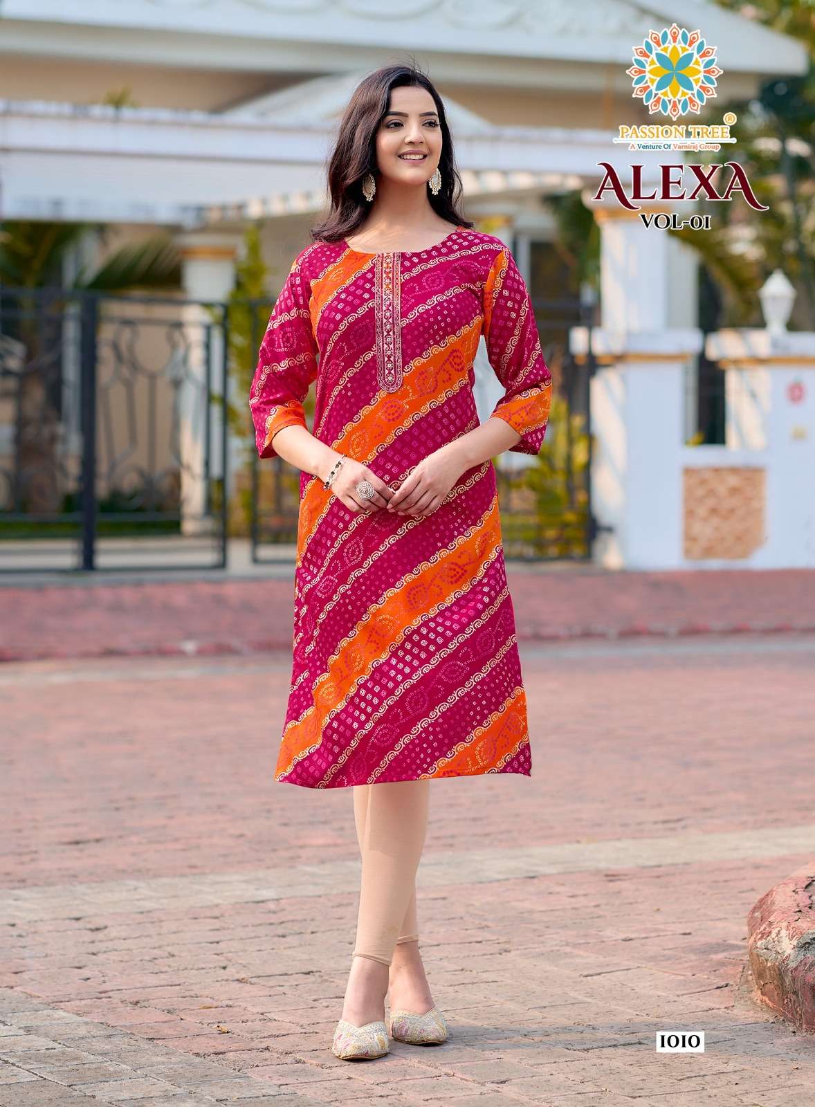 PASSION TREE ALEXA VOL 1 RAYON PRINT FANCY DAILY WEAR KURTIS