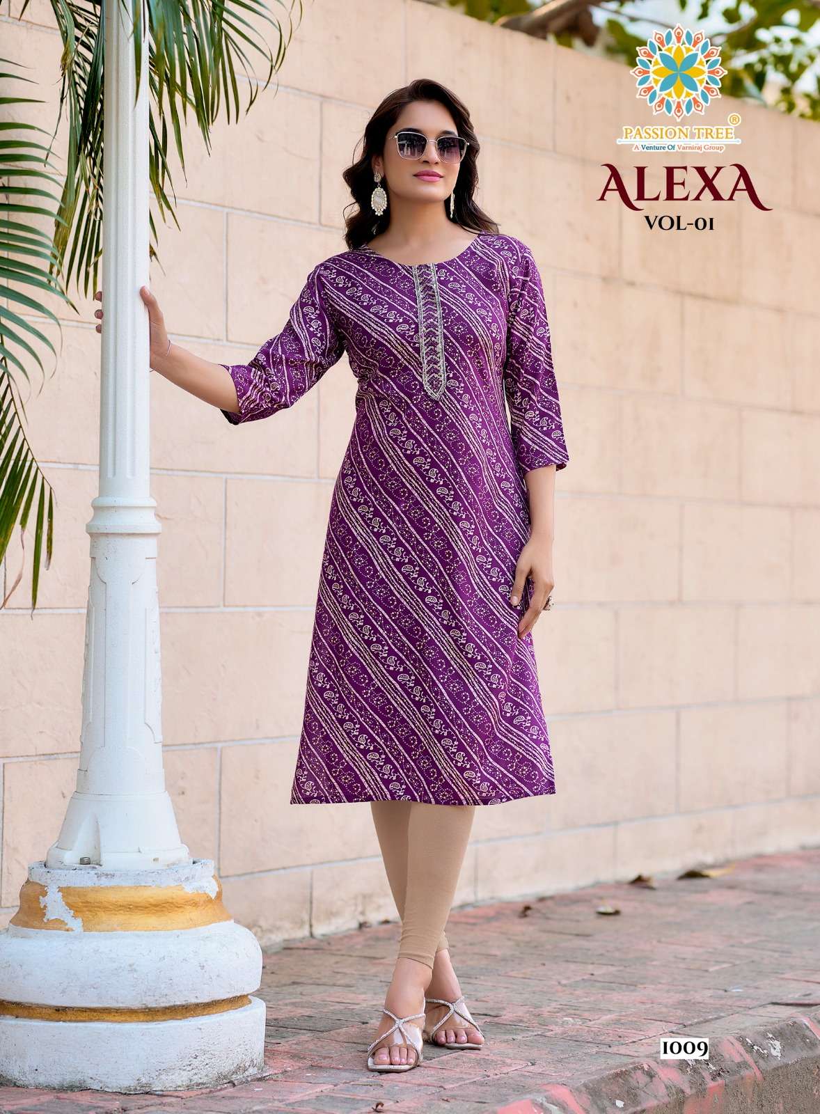 PASSION TREE ALEXA VOL 1 RAYON PRINT FANCY DAILY WEAR KURTIS