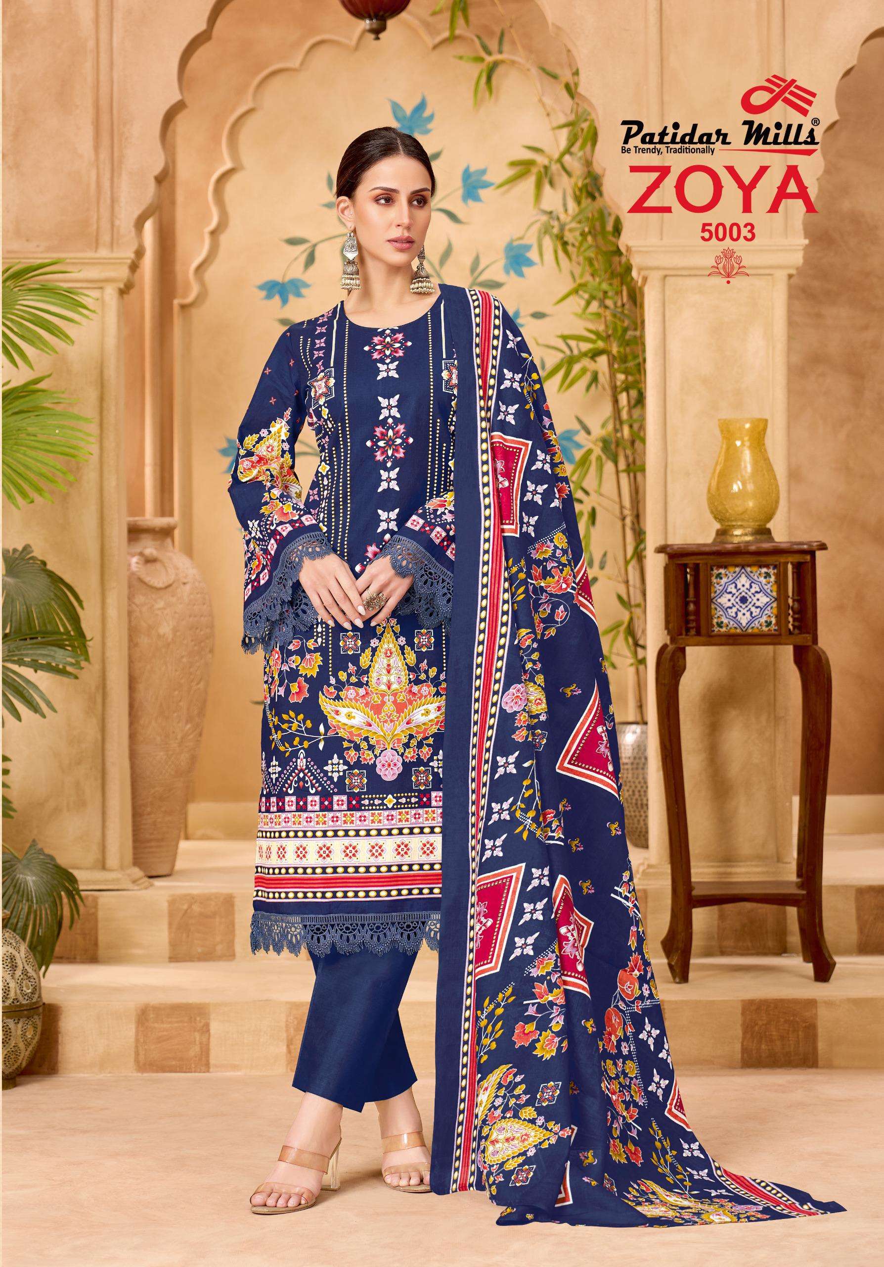 PATIDAR MILLS ZOYA VOL 5 COTTON DIGITAL PRINTS SALWAR SUIT