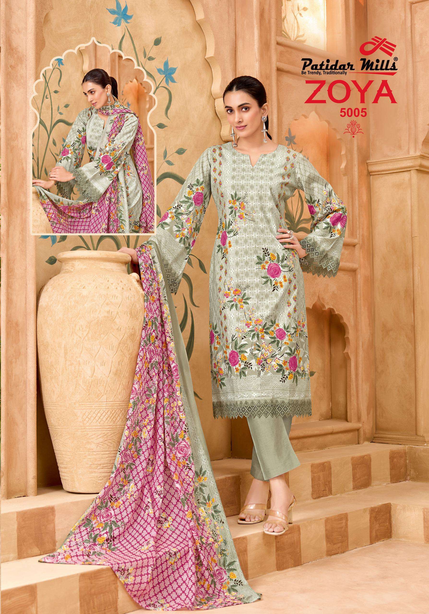 PATIDAR MILLS ZOYA VOL 5 COTTON DIGITAL PRINTS SALWAR SUIT