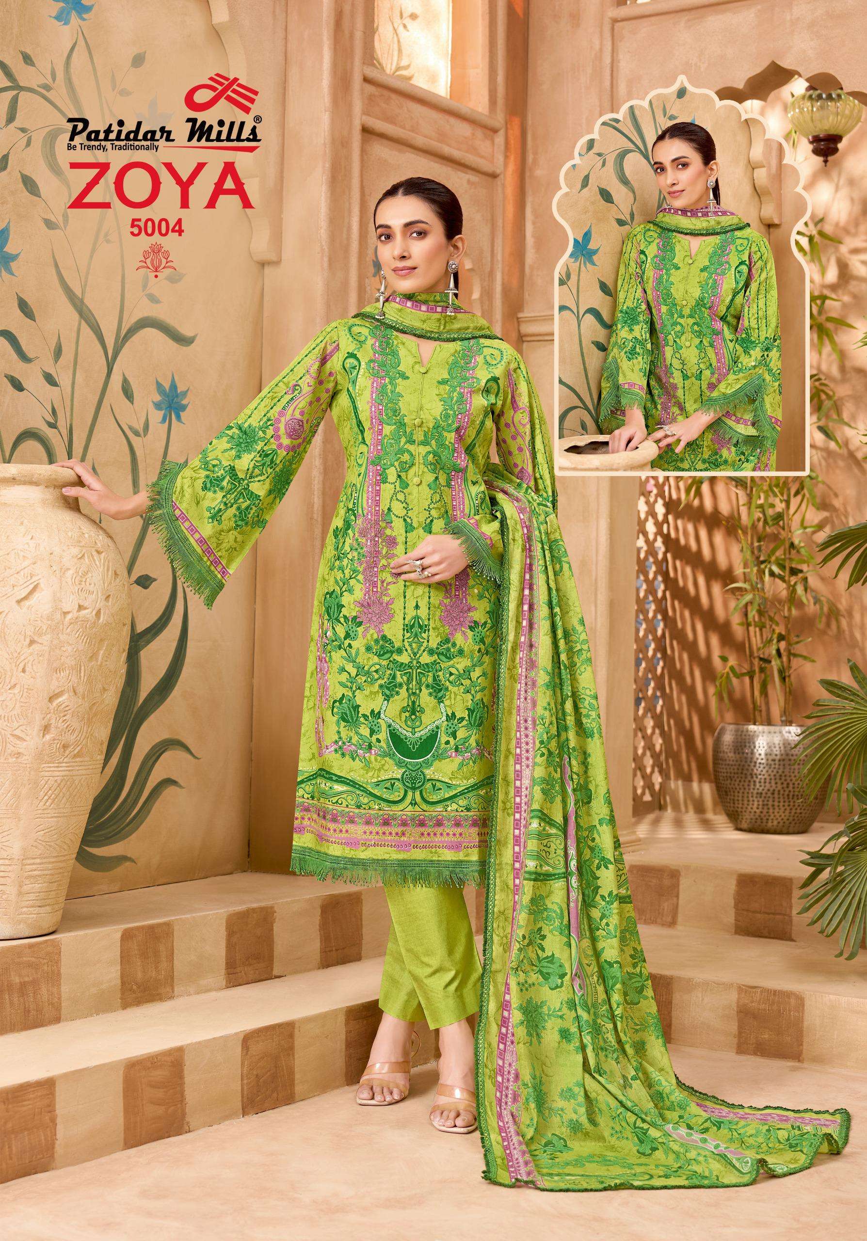 PATIDAR MILLS ZOYA VOL 5 COTTON DIGITAL PRINTS SALWAR SUIT
