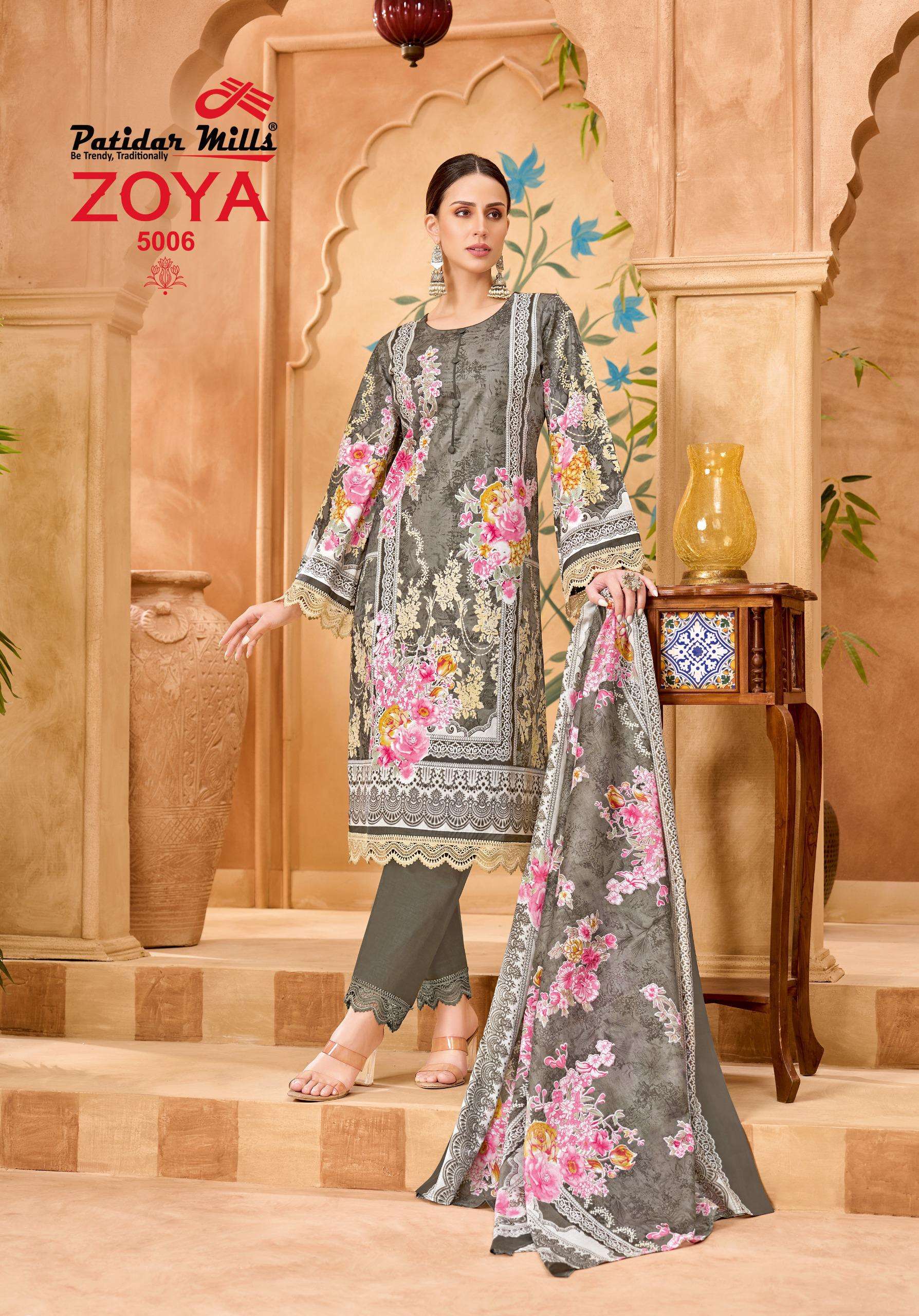 PATIDAR MILLS ZOYA VOL 5 COTTON DIGITAL PRINTS SALWAR SUIT