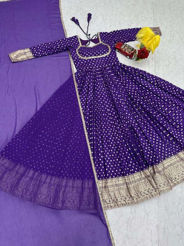 PC 570 JACQUARD DESIGNER WORK PARTY WEAR LADIES GOWN WITH DUPATTA SET 