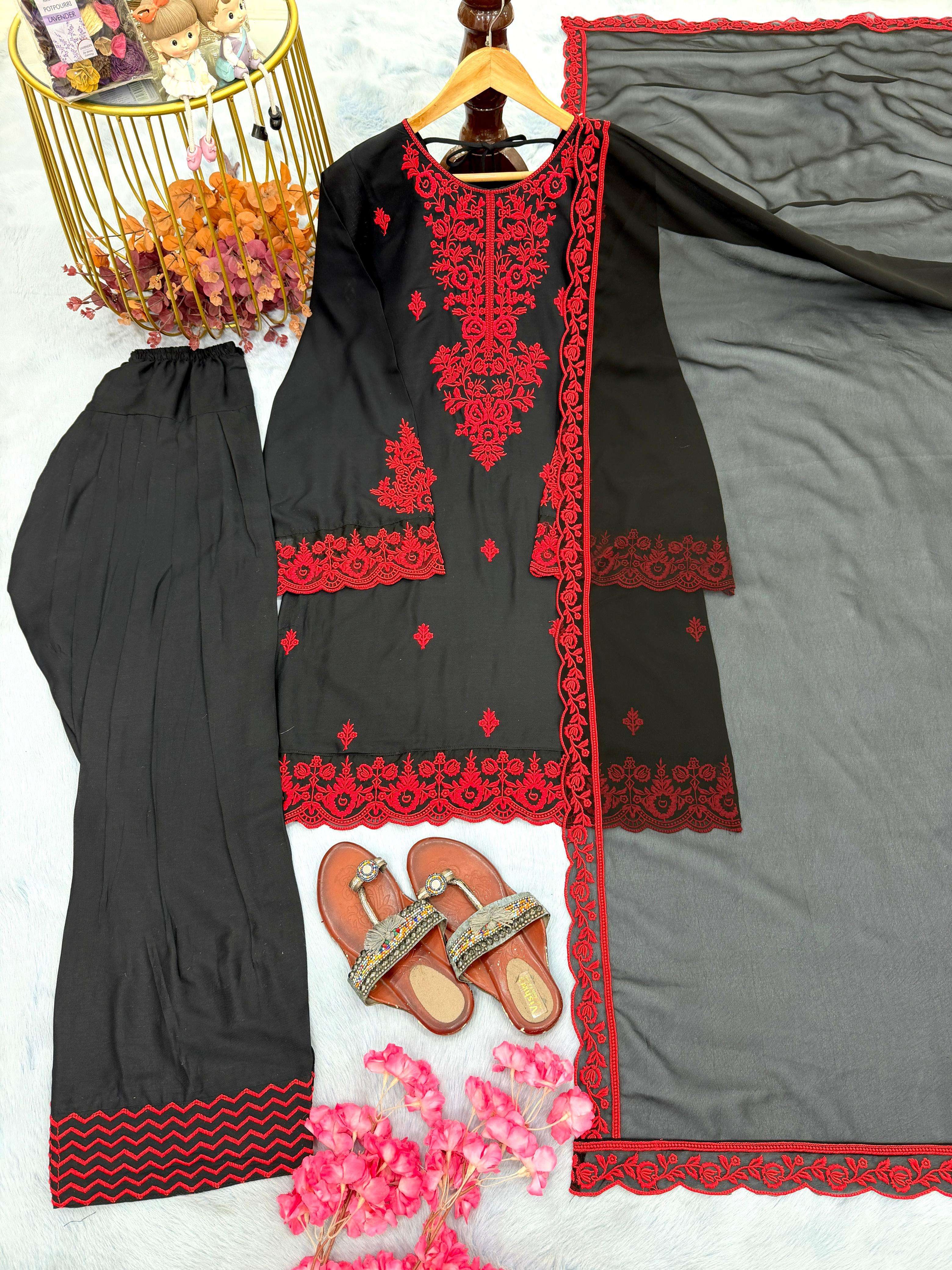 PD 1144 RAYON COTTON FANCY PREETY LOOK DESIGNER LADIES PARTY WEAR LADIES SUIT