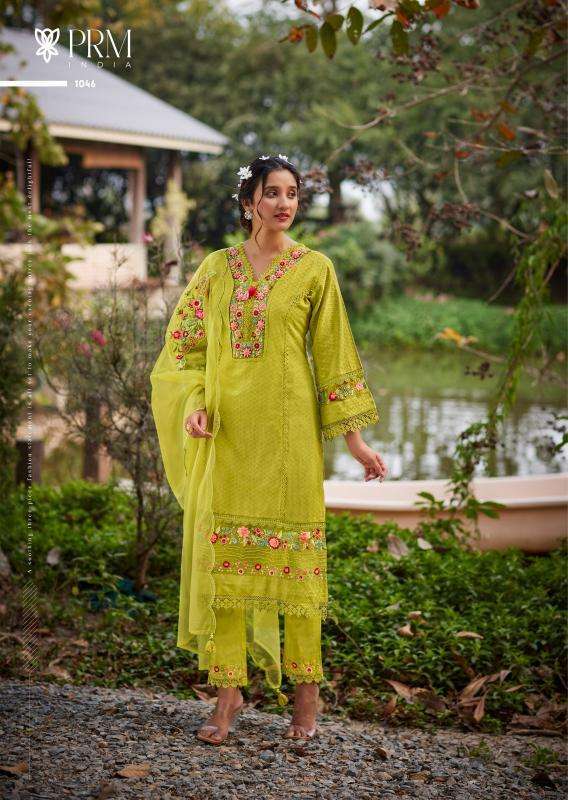 PRM INDIA AMAYA COTTON BEAUTIFUL EMBROIDERY DESIGNER READY MADE FESTIVE WEAR LADIES SUIT