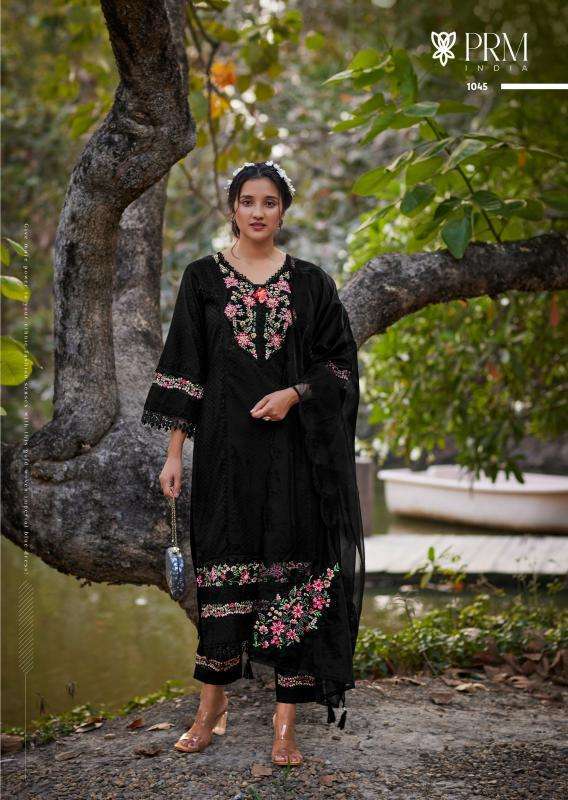 PRM INDIA AMAYA COTTON BEAUTIFUL EMBROIDERY DESIGNER READY MADE FESTIVE WEAR LADIES SUIT