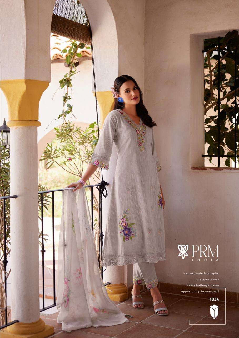 PRM VIVIANA COTTON EMBROIDERED DESIGNER READY MADE LADIES SUIT