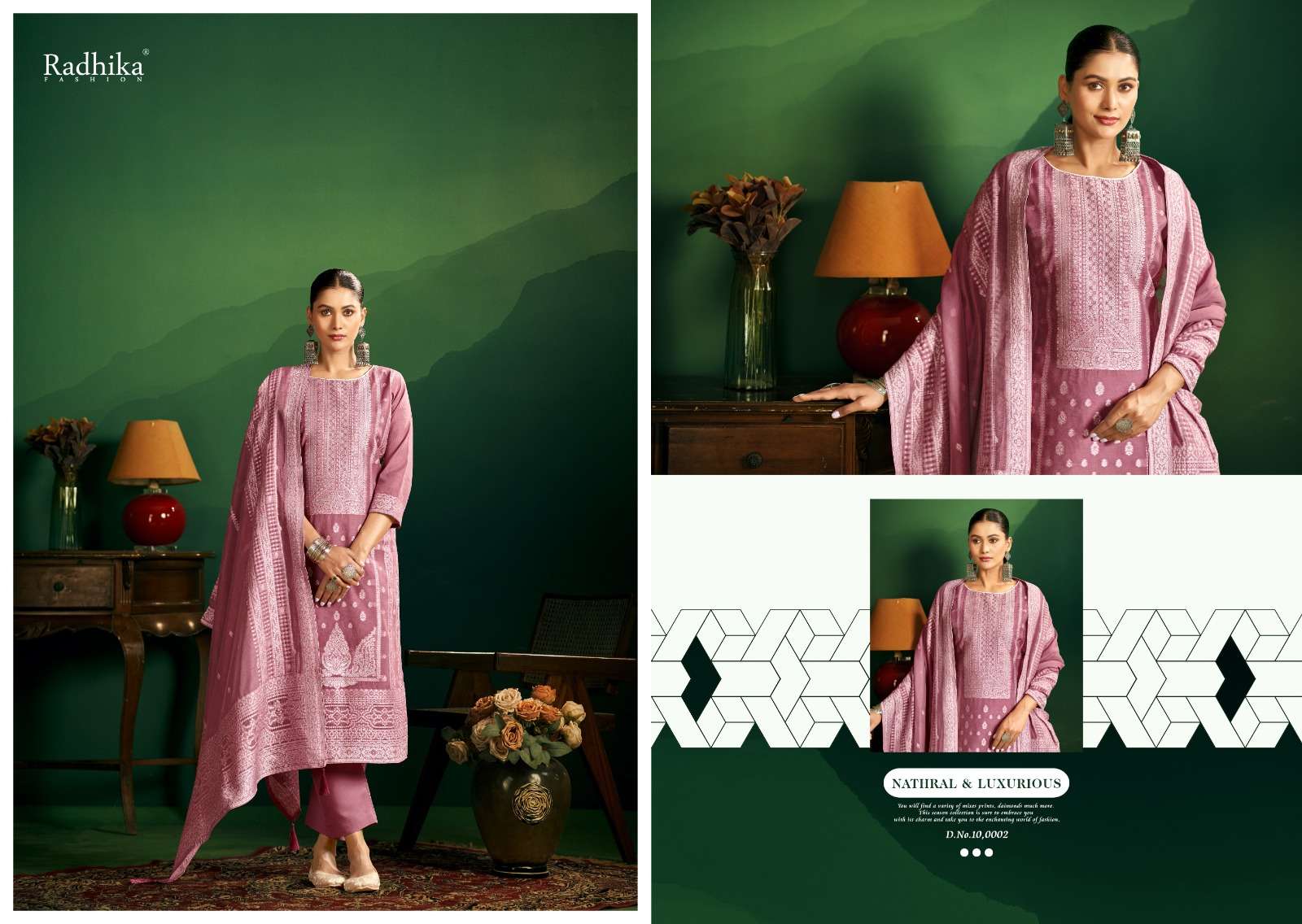 RADHIKA FASHION AZARA BANARASHI ADAH VOL 11 COTTON JACQUARD DESIGNER WORK SUIT