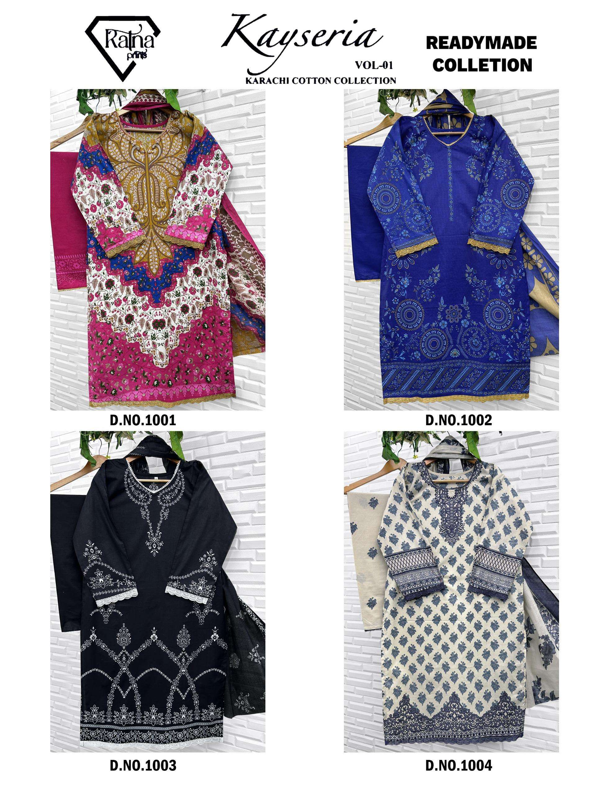 RATNA PRINTS KAYSERIA VOL 1 READY MADE COLLECTION 