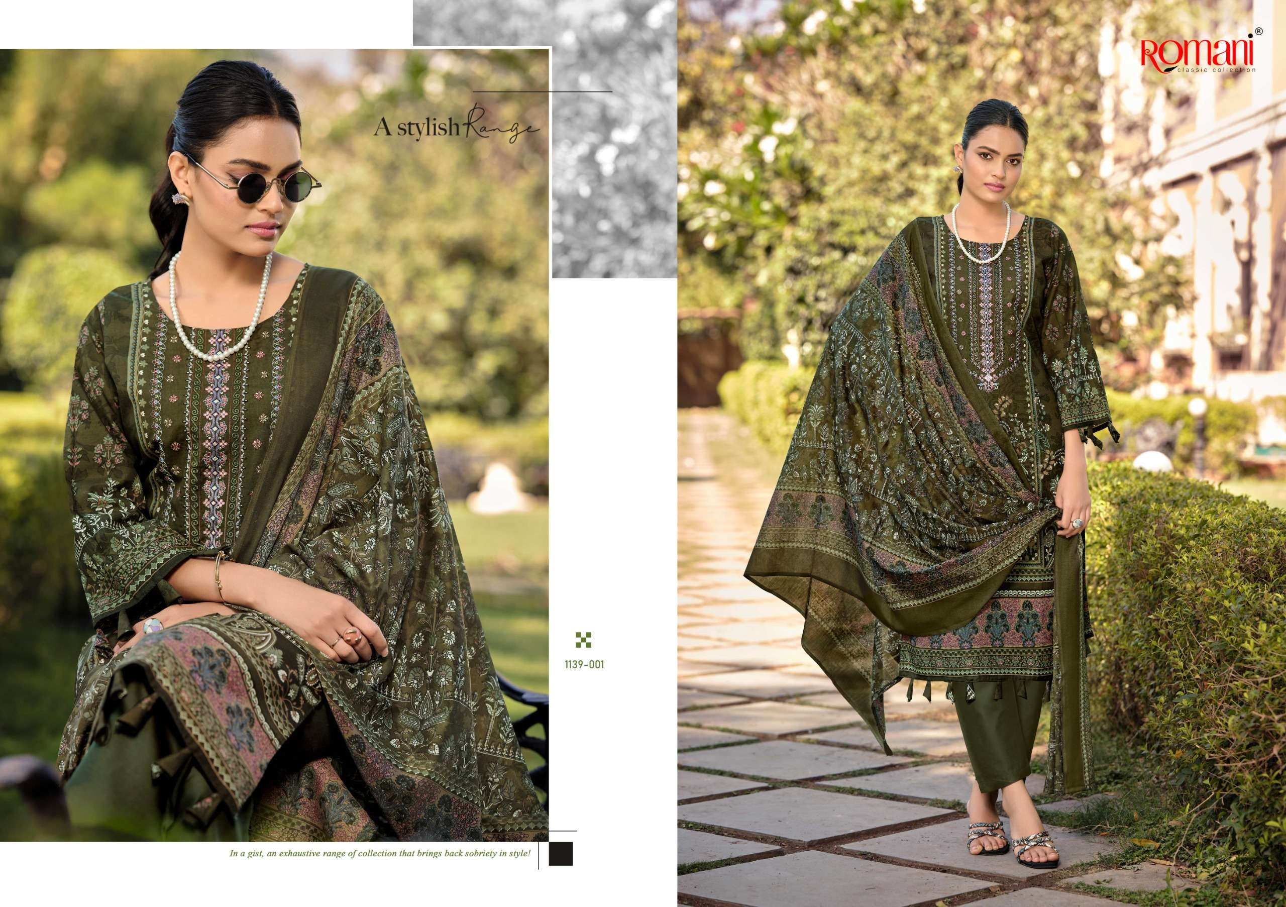 ROMANI BIN KAREEM VOL 3 COTTON DIGITAL STYLE PRINT WITH FANCY WORK SUIT	