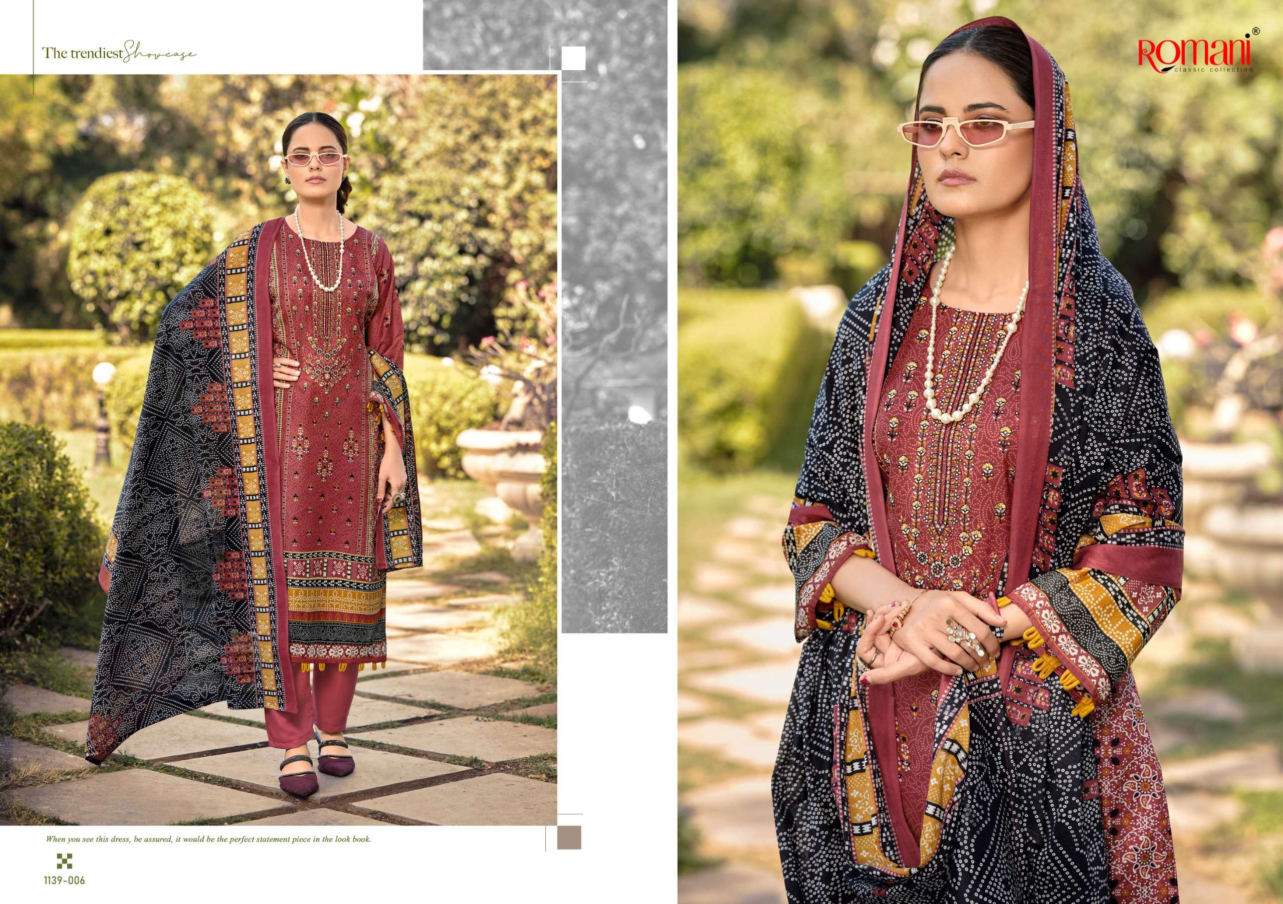 ROMANI BIN KAREEM VOL 3 COTTON DIGITAL STYLE PRINT WITH FANCY WORK SUIT	