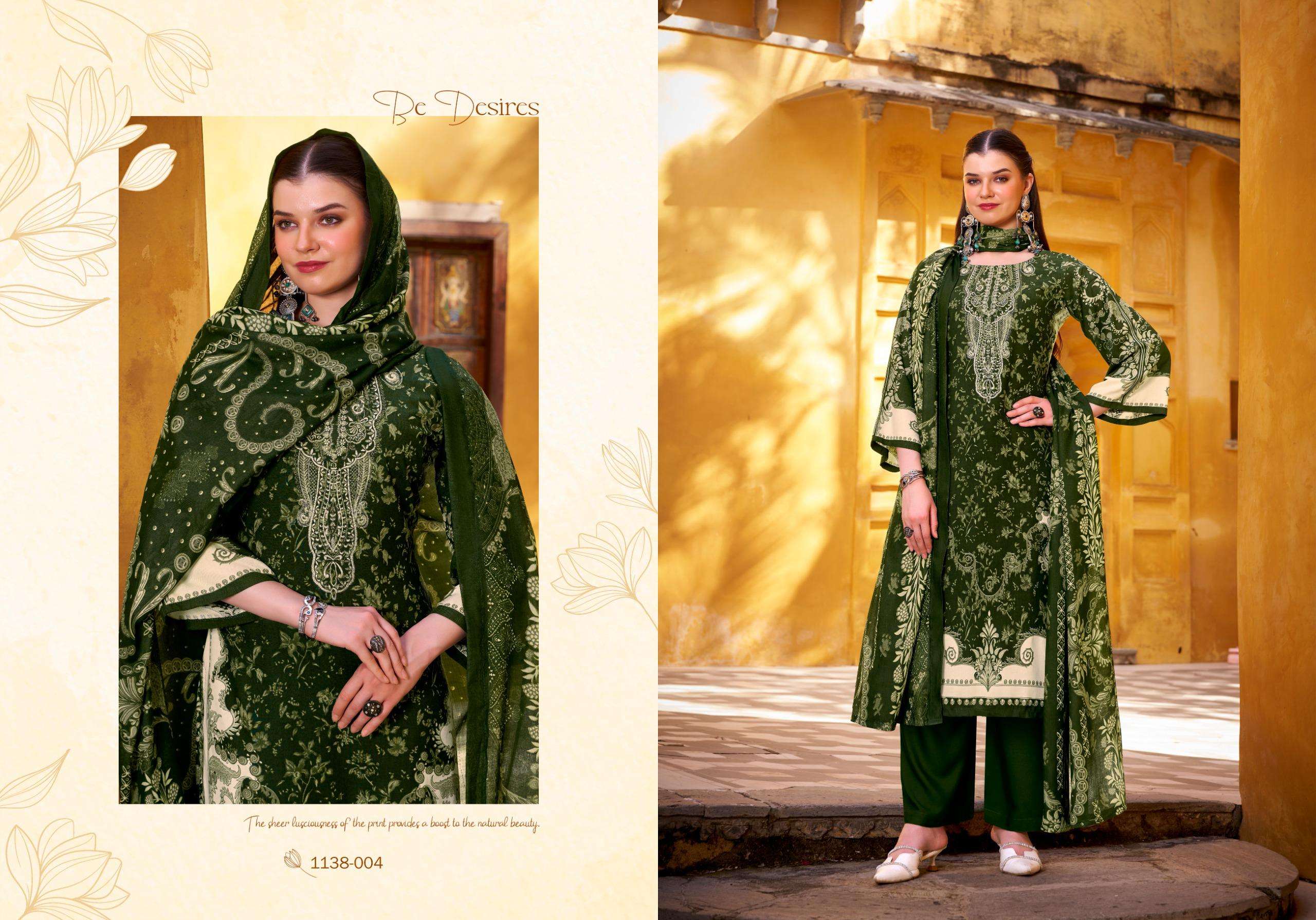 ROMANI NEEDLE WONDER VOL 9 COTTON DIGITAL STYLE PRINT WITH FANCY WORK SUIT