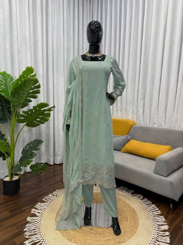 RTC 5947 GEORGETTE PREETY LOOK DESIGNER LADIES FESTIVE WEAR SUIT