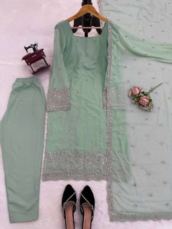 RTC 5947 GEORGETTE PREETY LOOK DESIGNER LADIES FESTIVE WEAR SUIT