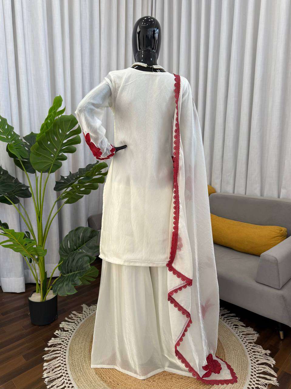 RTC 6000 SILK FANCY EMBROIDERY WORK PAKISTANI STYLE LADIES FESTIVE WEAR SUIT
