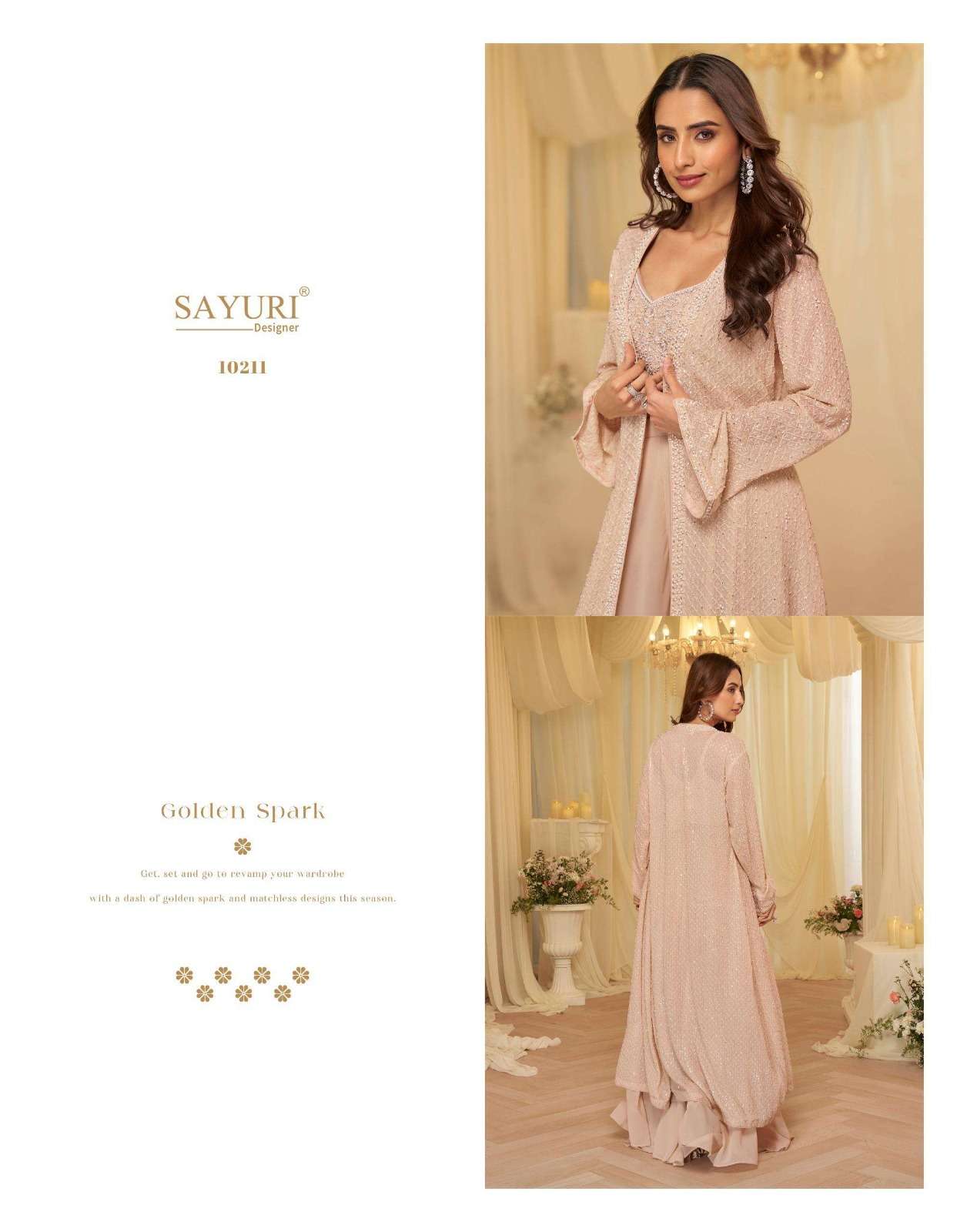 SAYURI DESIGNER KANIKA GEROGETTE DESIGNER INDO WESTERN STYLE LADIES DRESS 