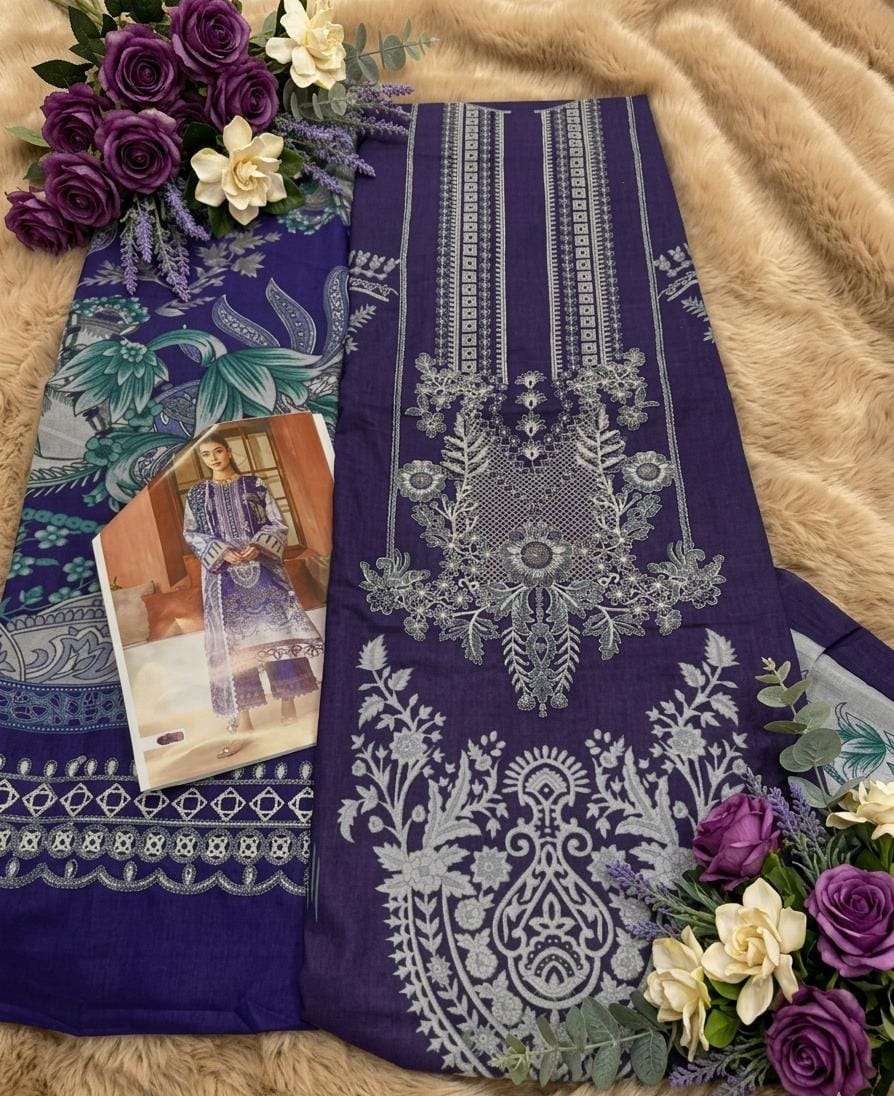 SHREE FABS NEEDLE WONDER LAWN COLLECTION VOL 3 COTTON EMBROIDERY WORK SALWAR KAMEEZ 
