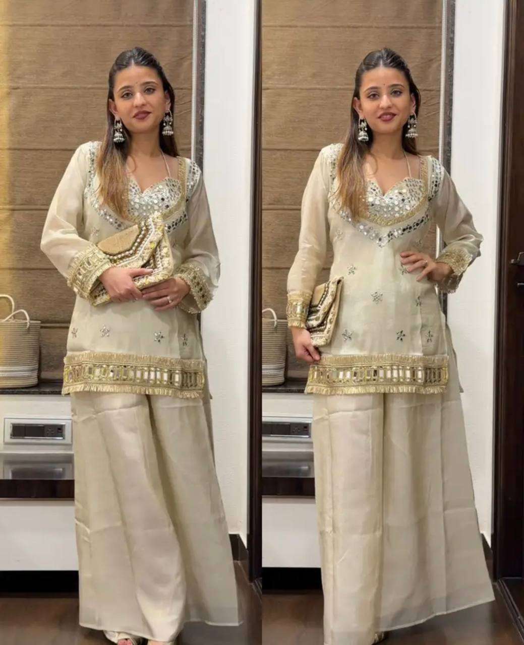 SRK 5326 SILK BEAUTIFUL DESIGNER LOOK PARTY WEAR LADIES SUIT