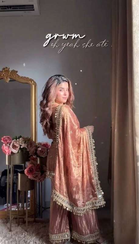 SRK 5334 BEAUTIFUL PARTY WEAR DESIGNER LOOK LADIES SHARARA SUIT