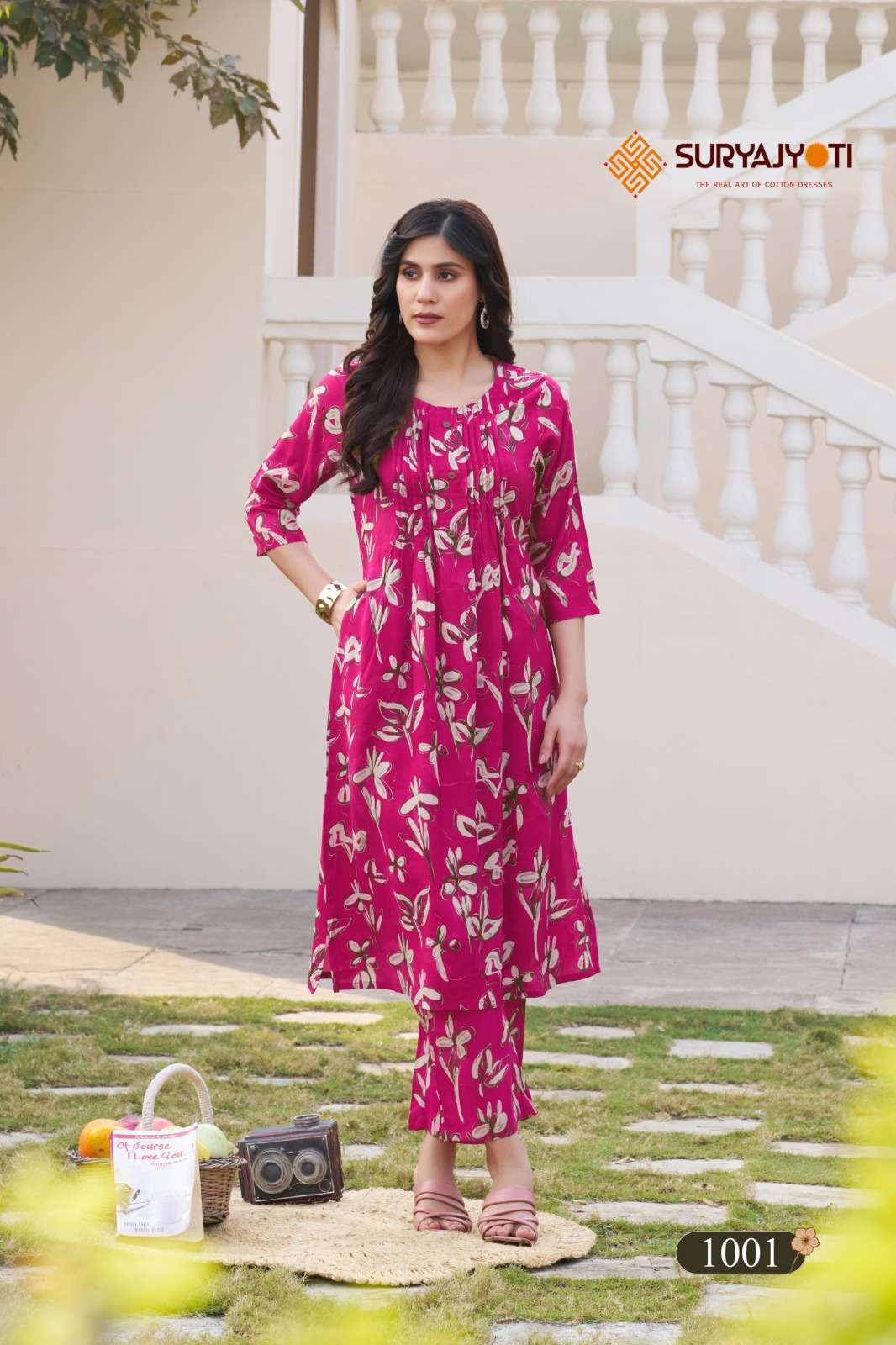 SURYAJYOTI ANANYA VOL 1 RAYON PRINT FANCY SUMMER WEAR KURTI WITH BOTTOM PAIR 
