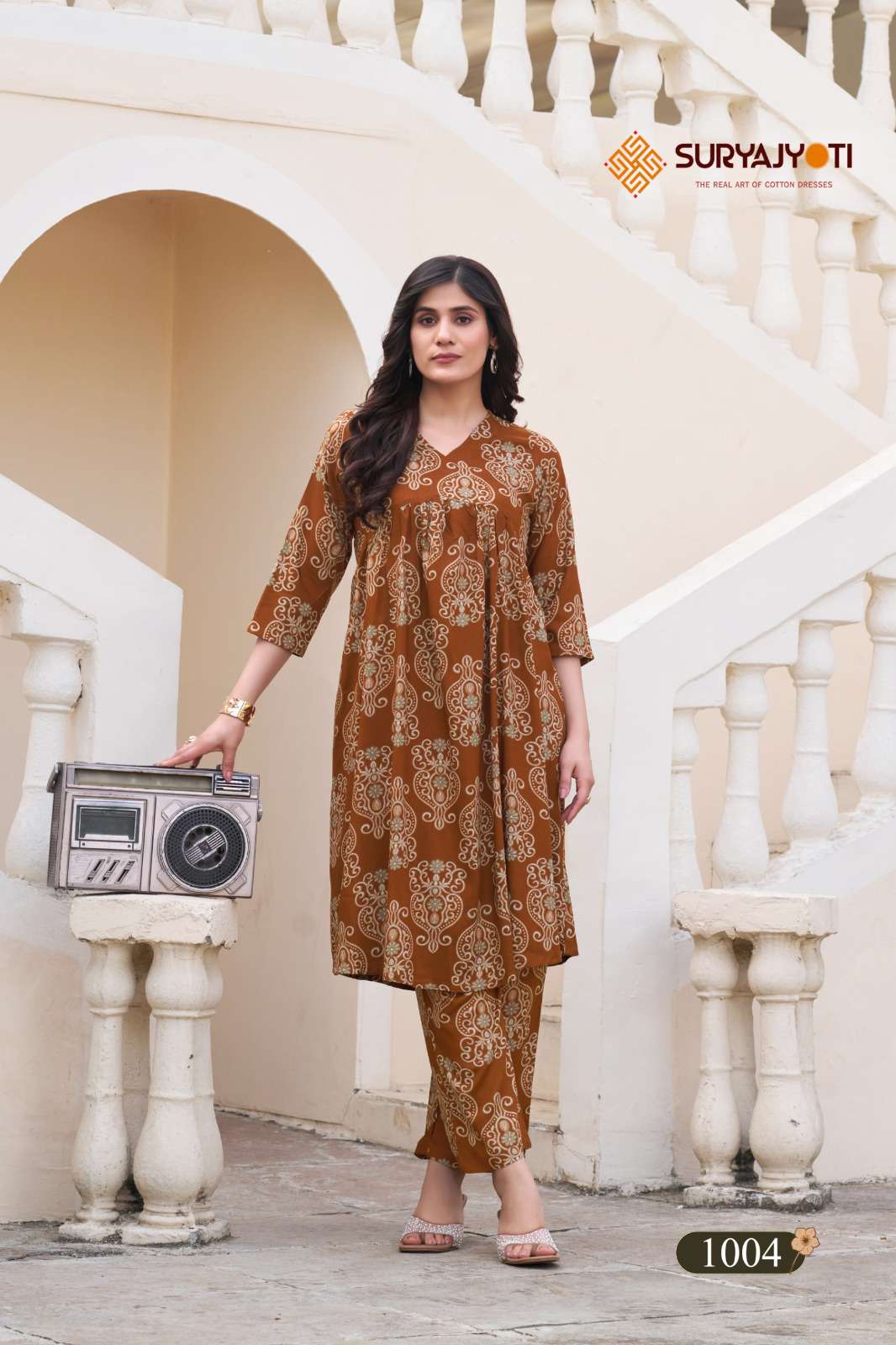 SURYAJYOTI ANANYA VOL 1 RAYON PRINT FANCY SUMMER WEAR KURTI WITH BOTTOM PAIR 