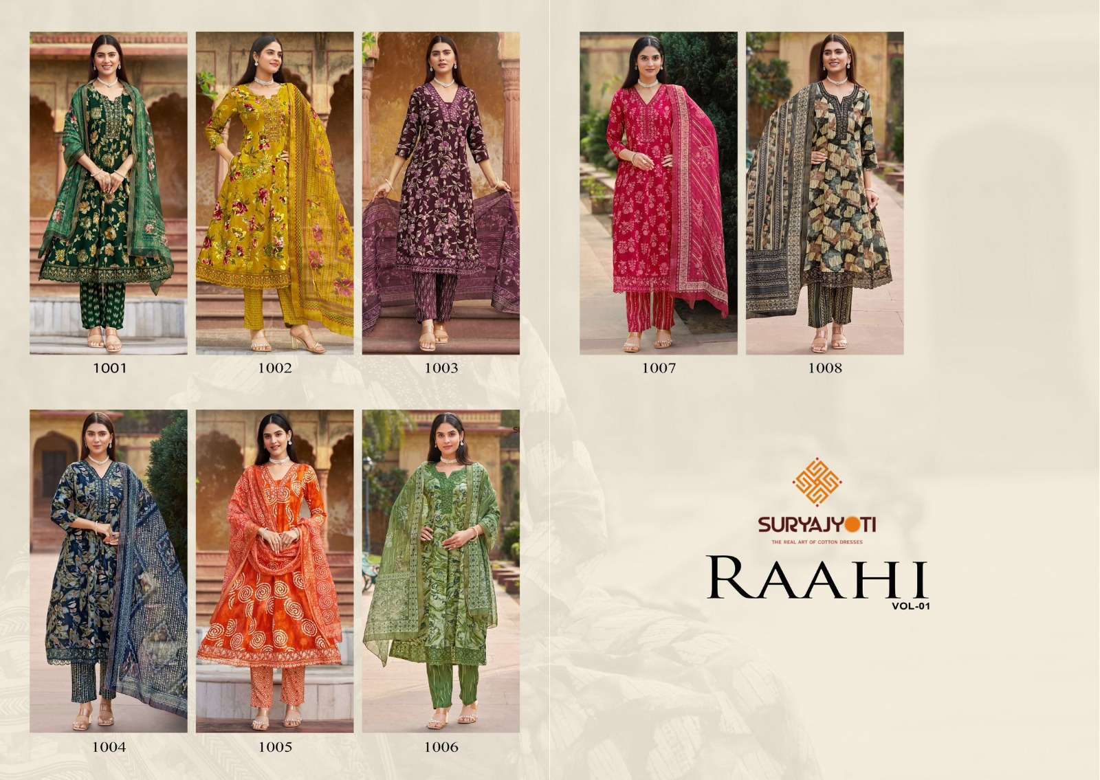 SURYAJYOTI RAAHI VOL 1 READY MADE COLLECTION 