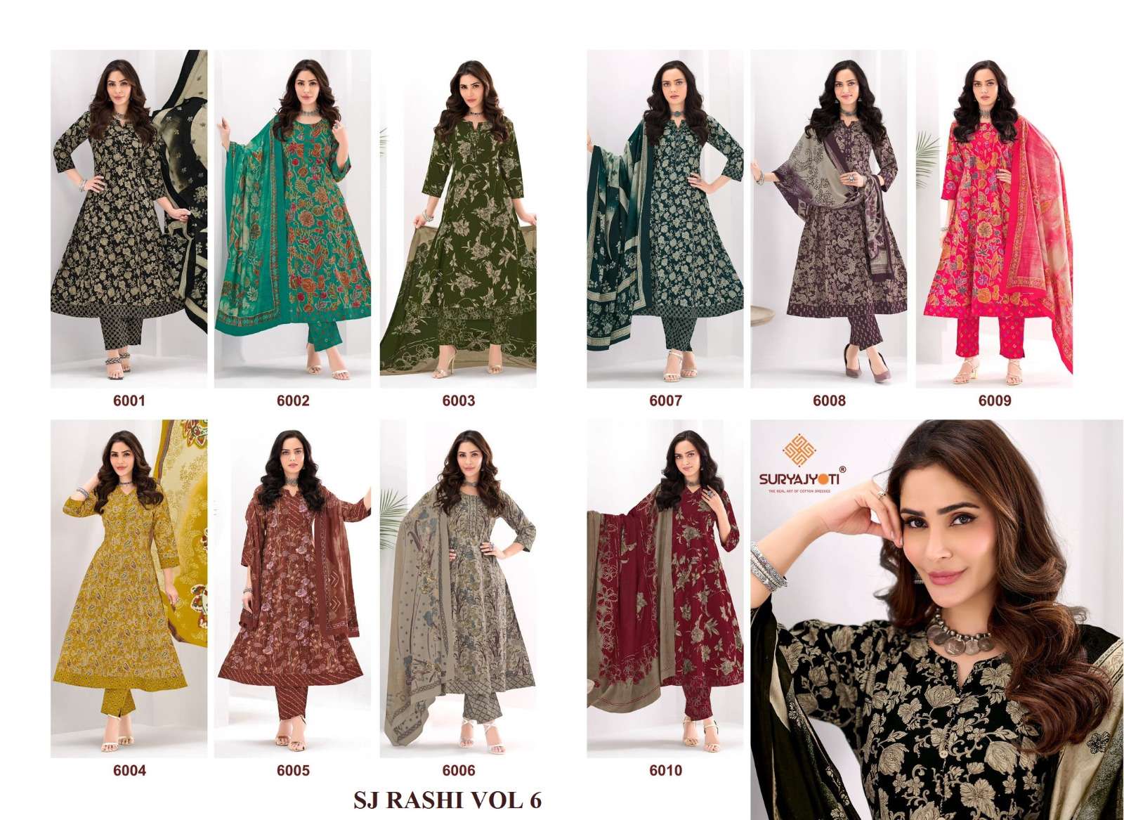 SURYAJYOTI RASHI VOL 6 READY MADE COLLECTION 